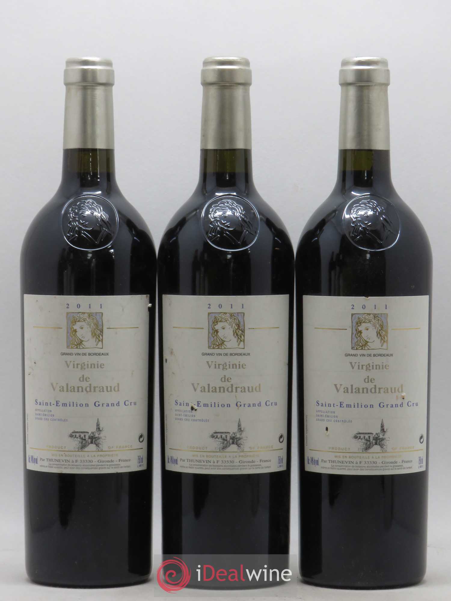 Virginie de Valandraud 2011 - Lot de 3 bouteilles - 0