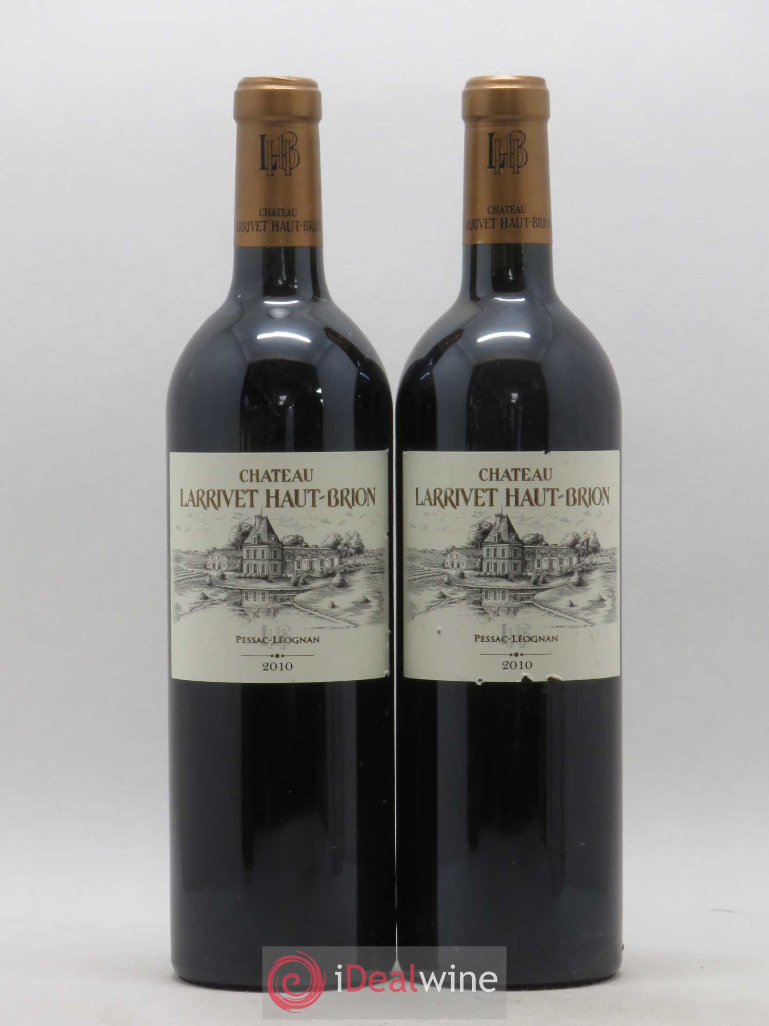 Château Larrivet Haut-Brion 2010 - Lot de 2 bouteilles - 0