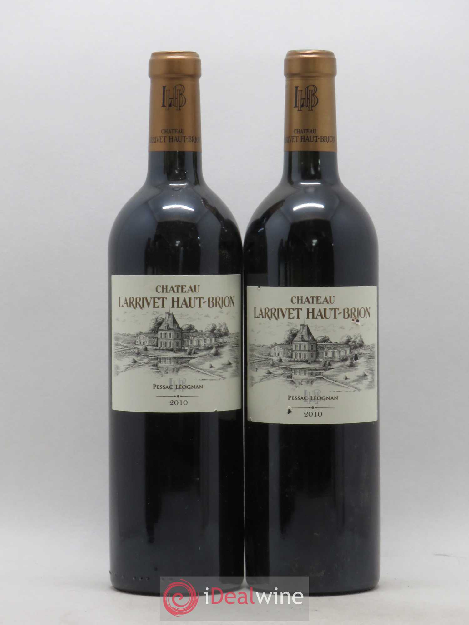 Château Larrivet Haut-Brion 2010 - Lot de 2 bouteilles - 0
