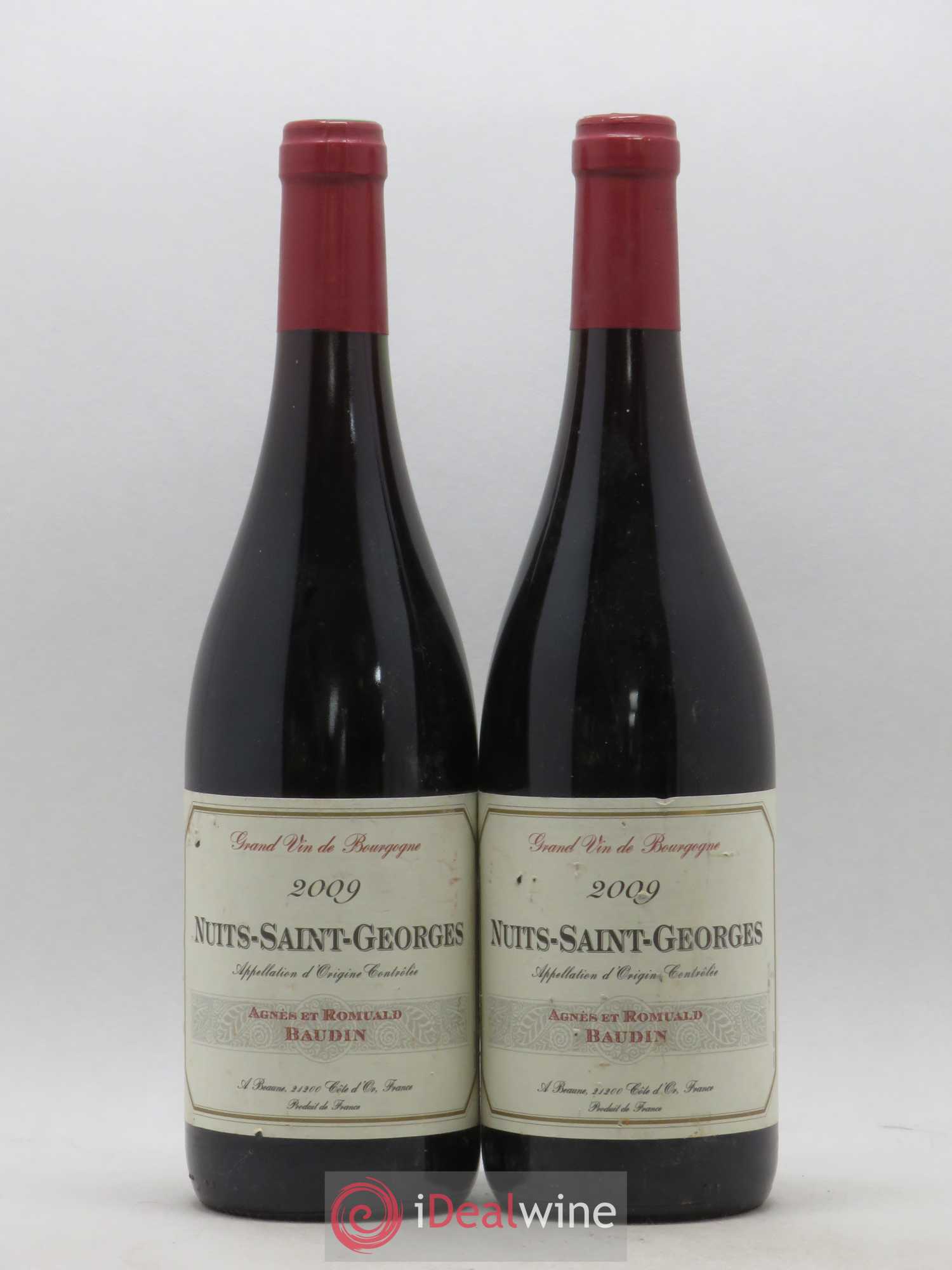 Nuits-Saint-Georges Agnès et Romuald Baudin 2009 - Posten von 2 Flaschen - 0