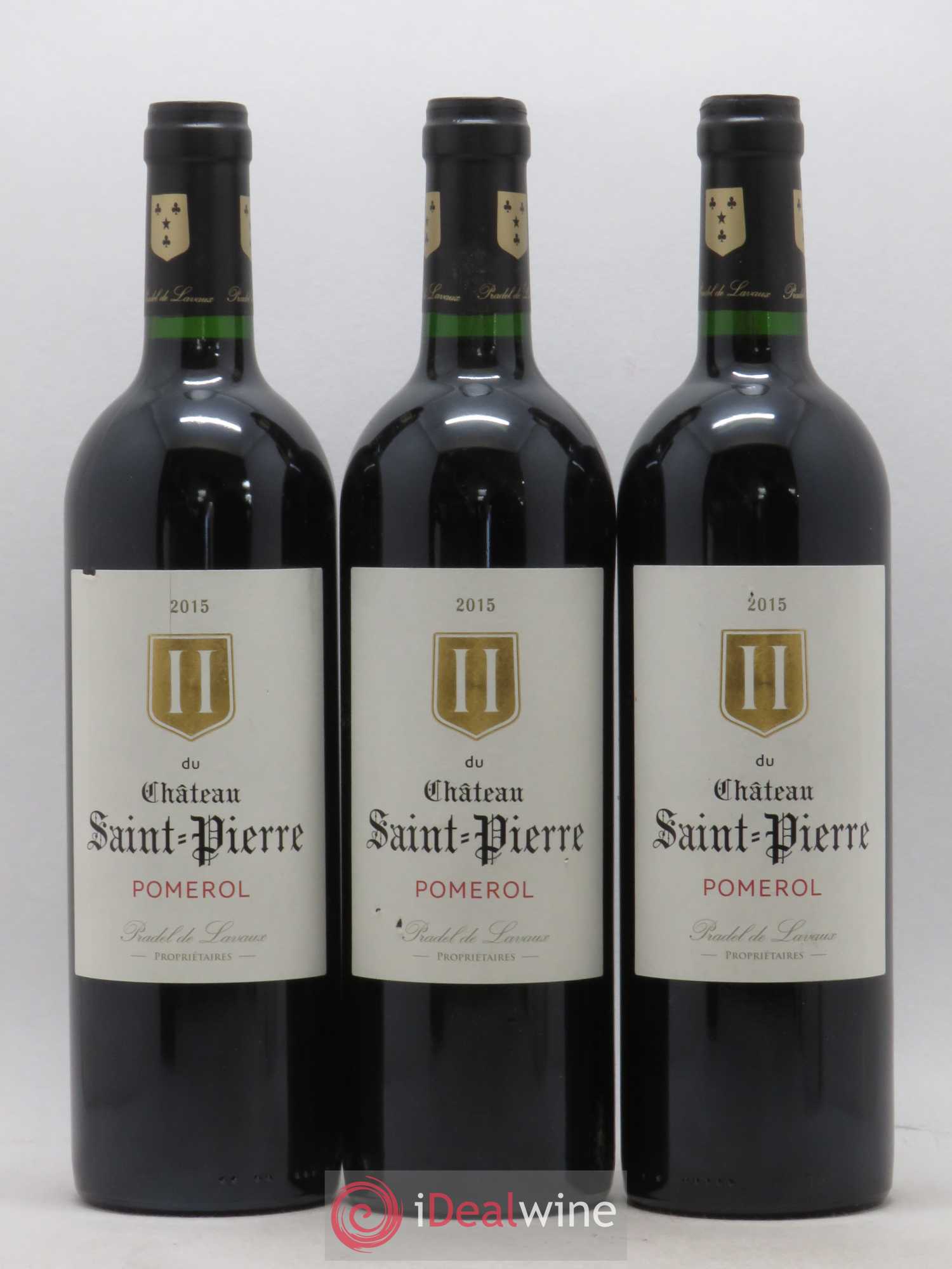 Pomerol II du Chateau Saint-Pierre 2015 - Posten von 3 Flaschen - 0