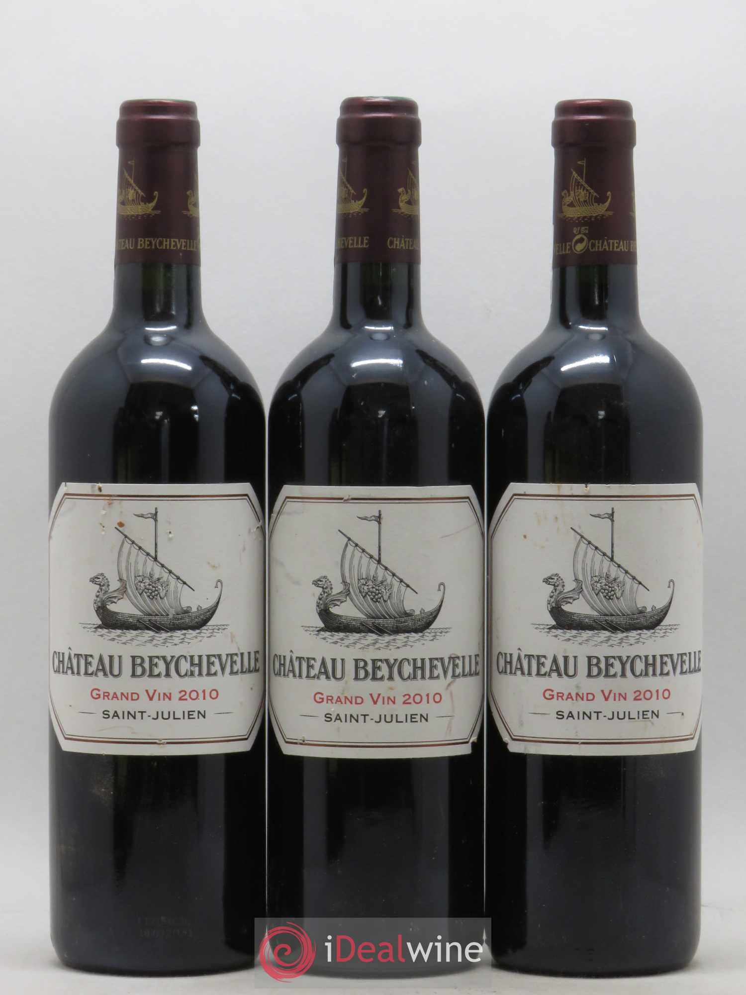Château Beychevelle 4ème Grand Cru Classé 2010 - Lot de 3 bouteilles - 0