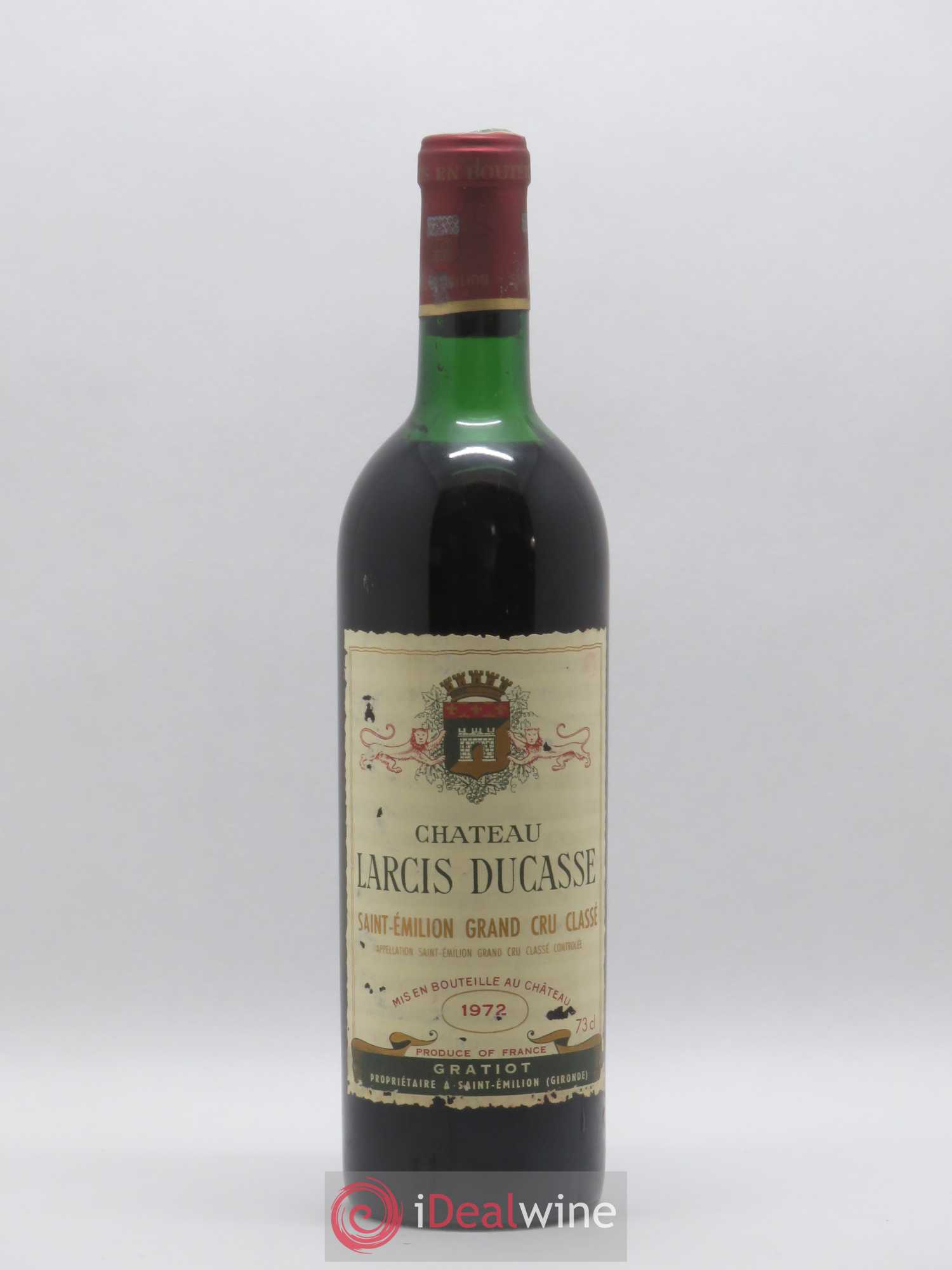 Château Larcis Ducasse 1er Grand Cru Classé B 1972 - Lot de 1 bouteille - 0
