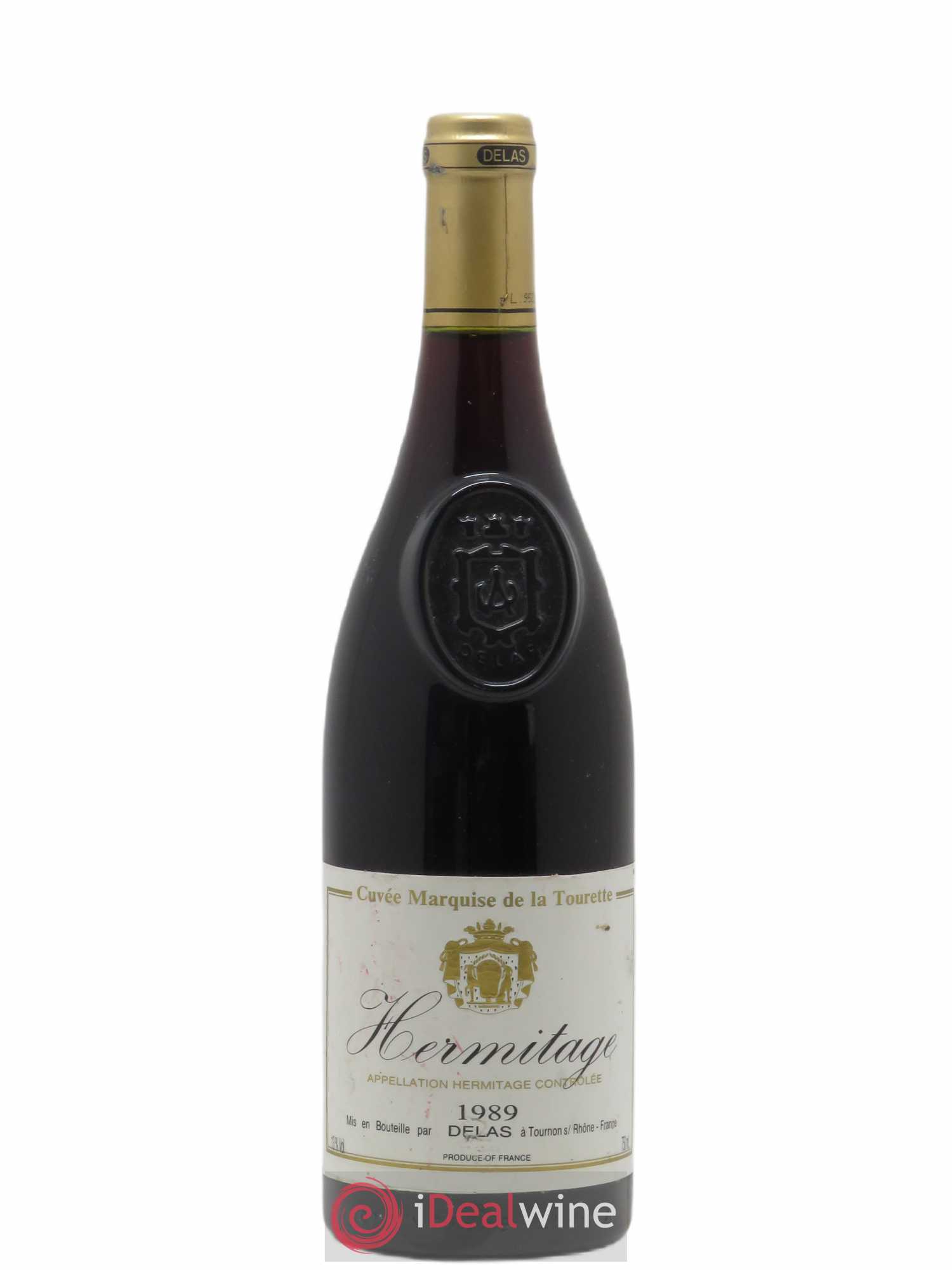 Hermitage Marquise de la Tourette Delas Frères 1989 - Lot de 1 bouteille - 0