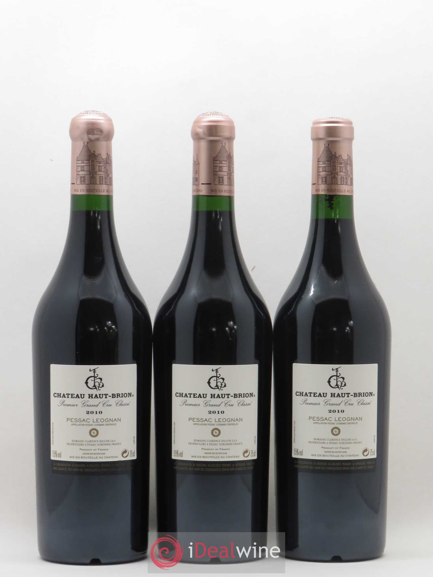 Château Haut Brion 1er Grand Cru Classé 2010 - Lot de 12 bouteilles - 2