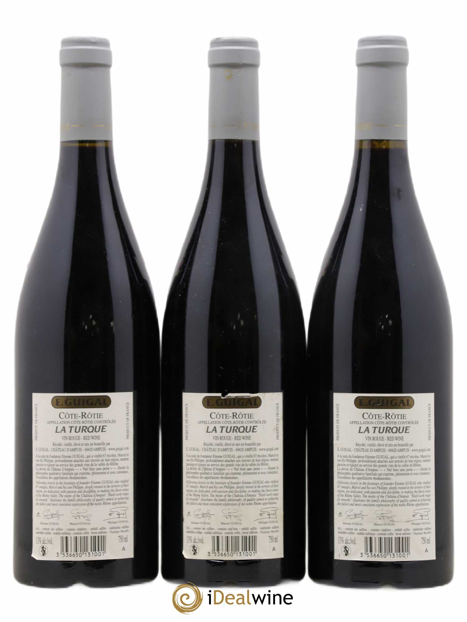 Côte-Rôtie La Turque Guigal 2008 - Lot de 3 bouteilles - 1