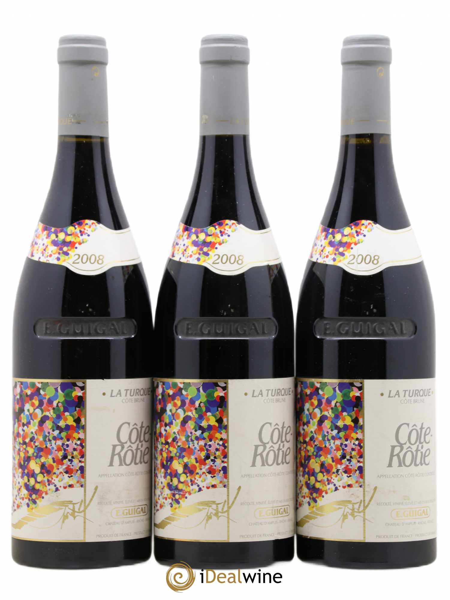 Côte-Rôtie La Turque Guigal 2008 - Lot de 3 bouteilles - 0