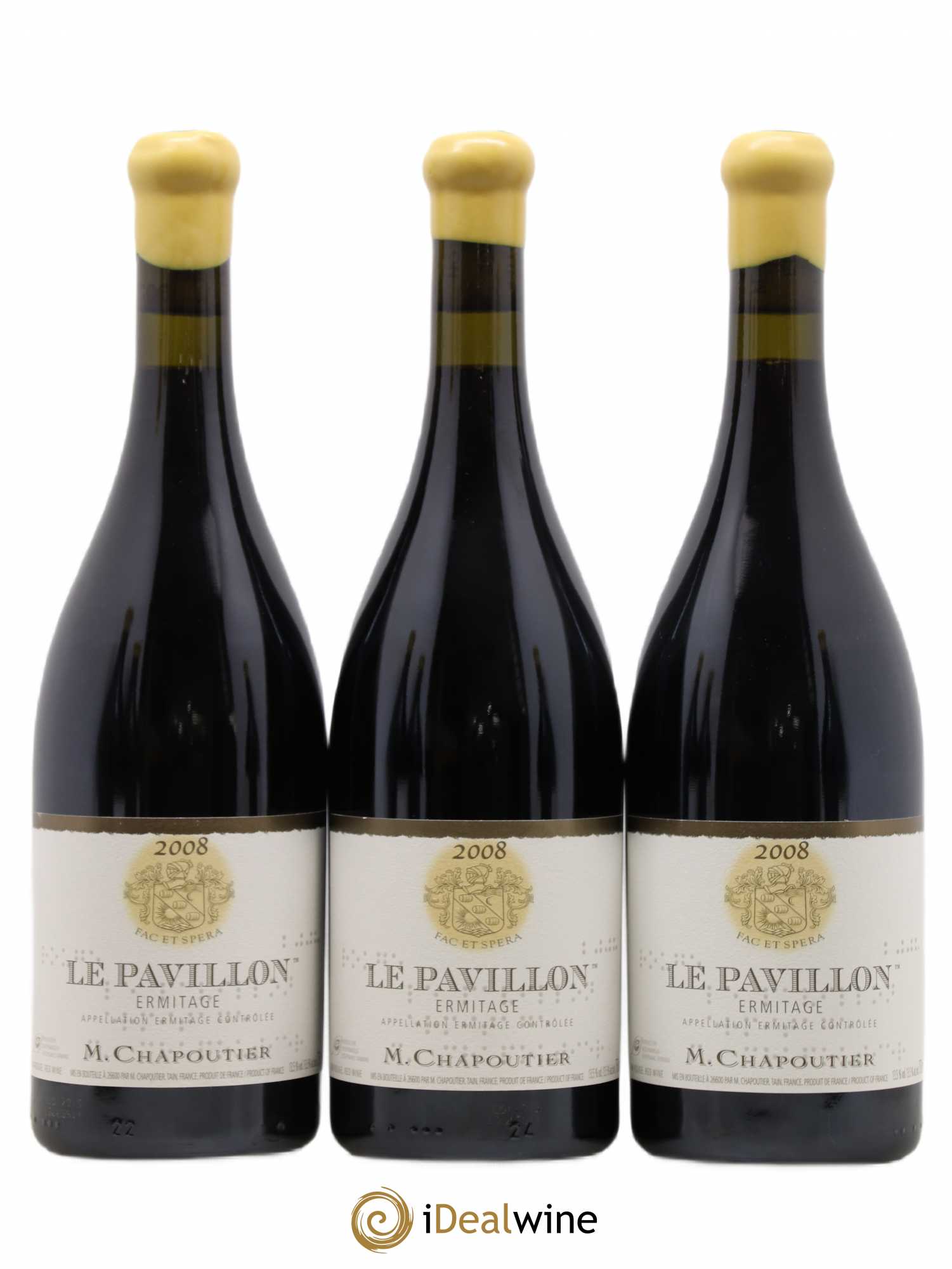 Hermitage Ermitage Le Pavillon Chapoutier 2008 - Lot de 6 bouteilles - 1