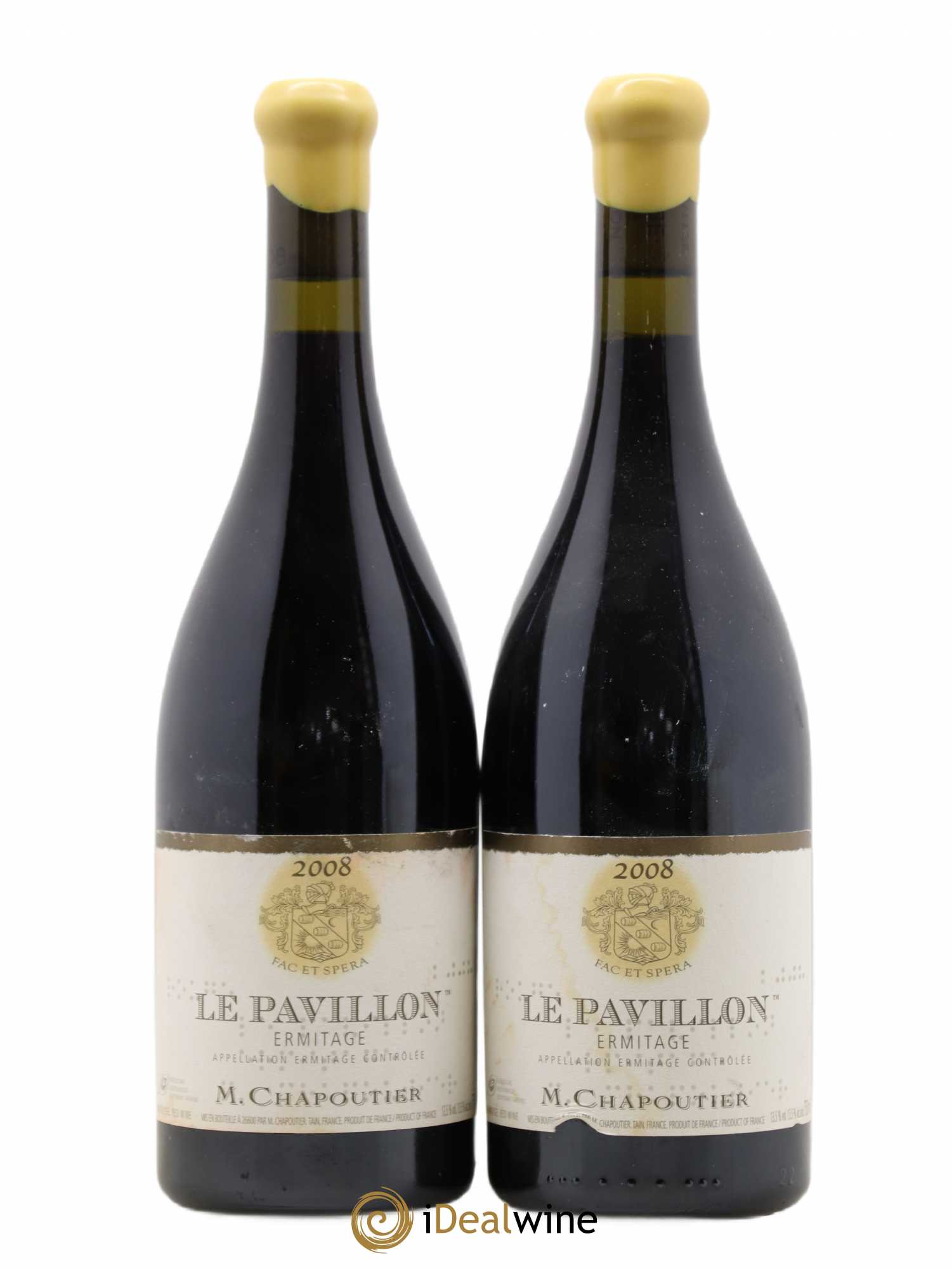 Hermitage Ermitage Le Pavillon Chapoutier 2008 - Lot de 2 bouteilles - 0