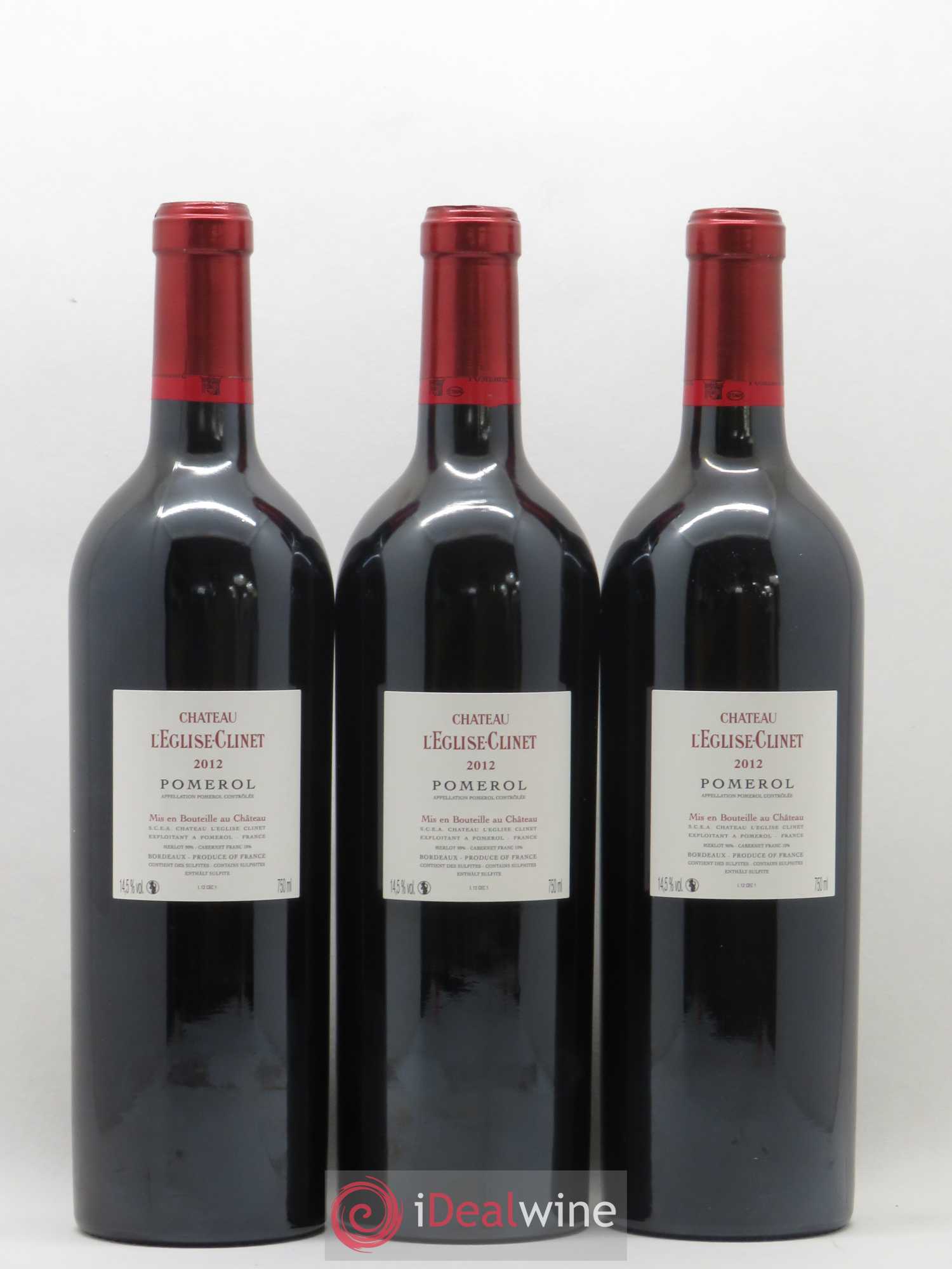 Château l' Église Clinet 2012 - Lot de 6 bouteilles - 2