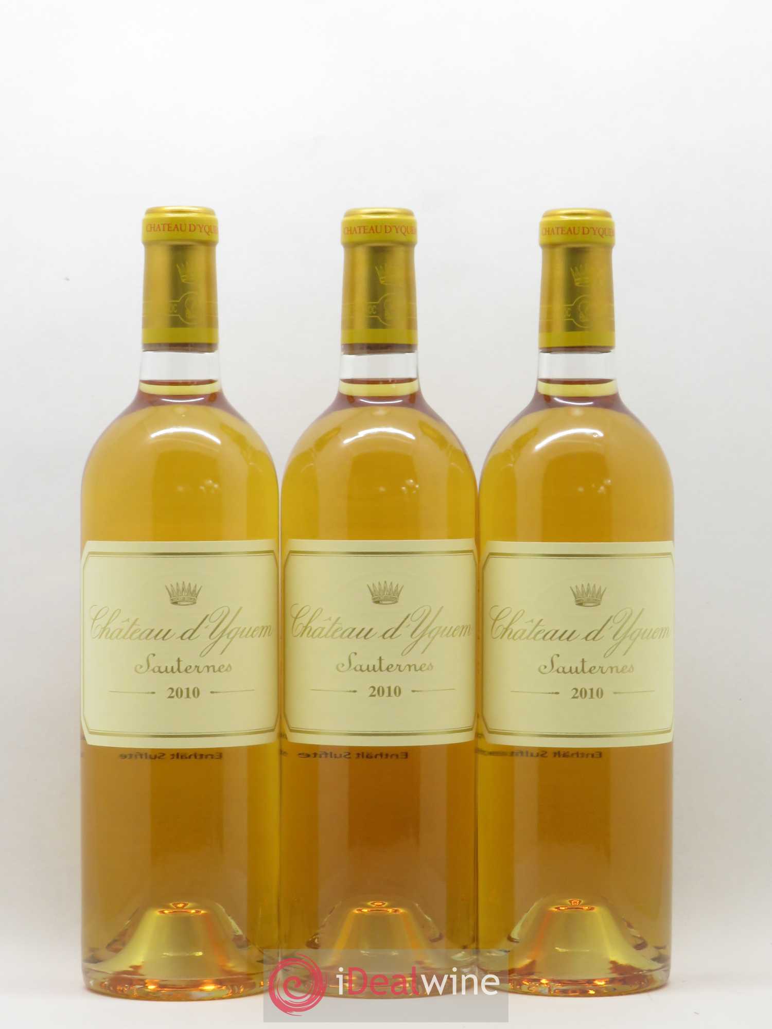 Château d' Yquem 1er Cru Classé Supérieur 2010 - Lotto di 3 bottiglie - 0