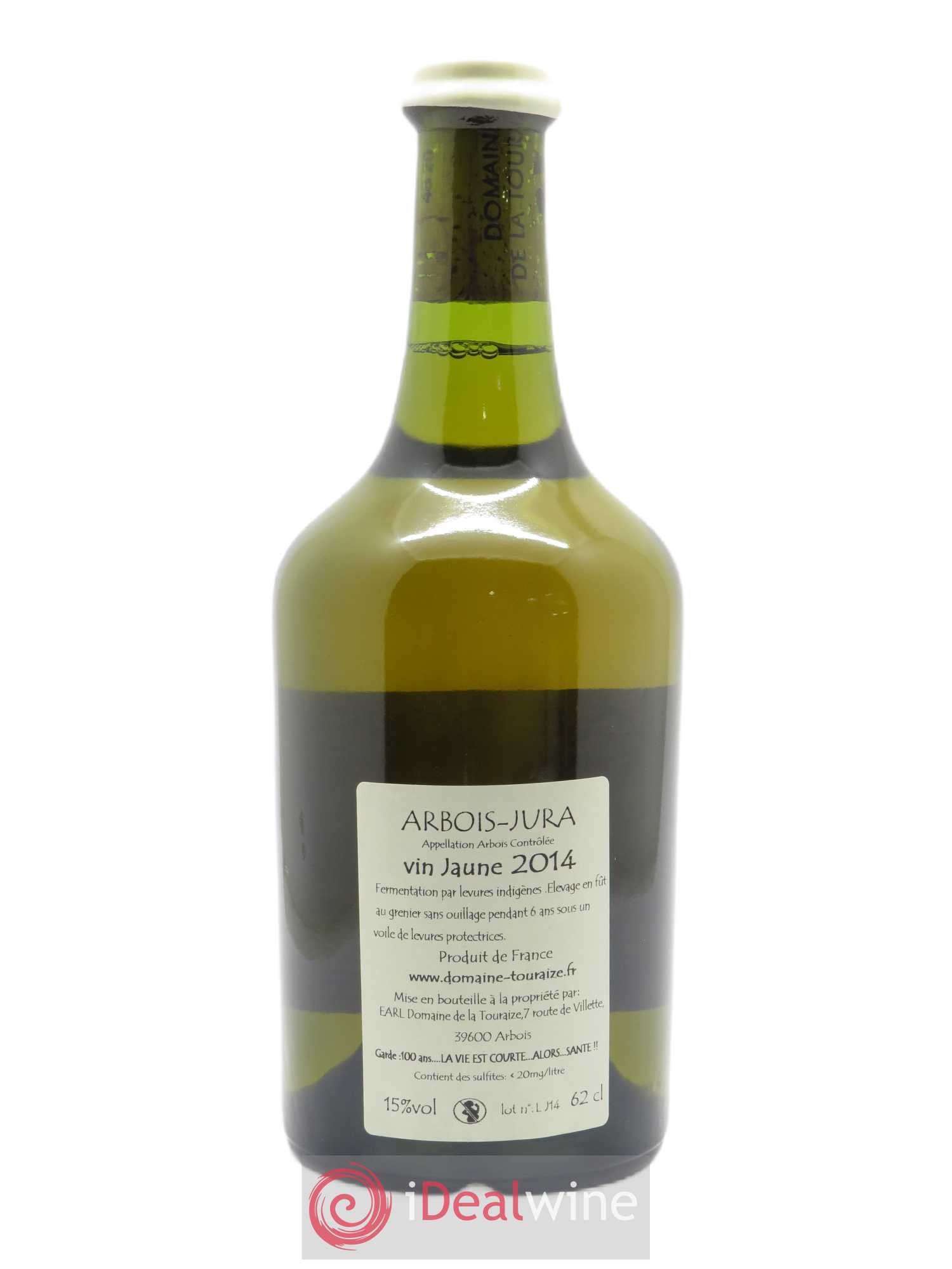 Arbois Vin Jaune Domaine de la Touraize 2014 - Lot de 1 bouteille - 1