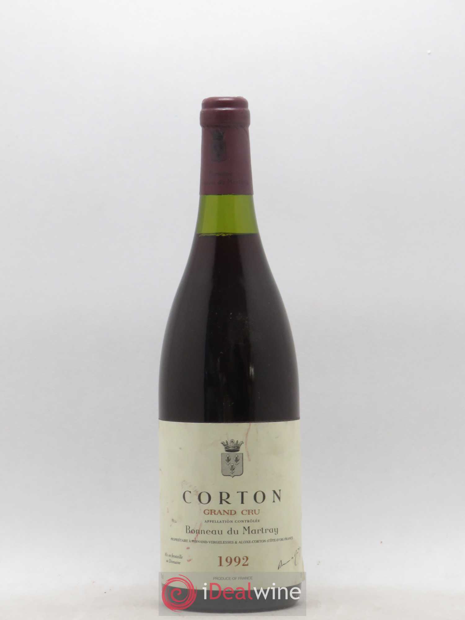 Corton Grand Cru Bonneau du Martray (Domaine) 1992 - Lot de 1 bouteille - 0