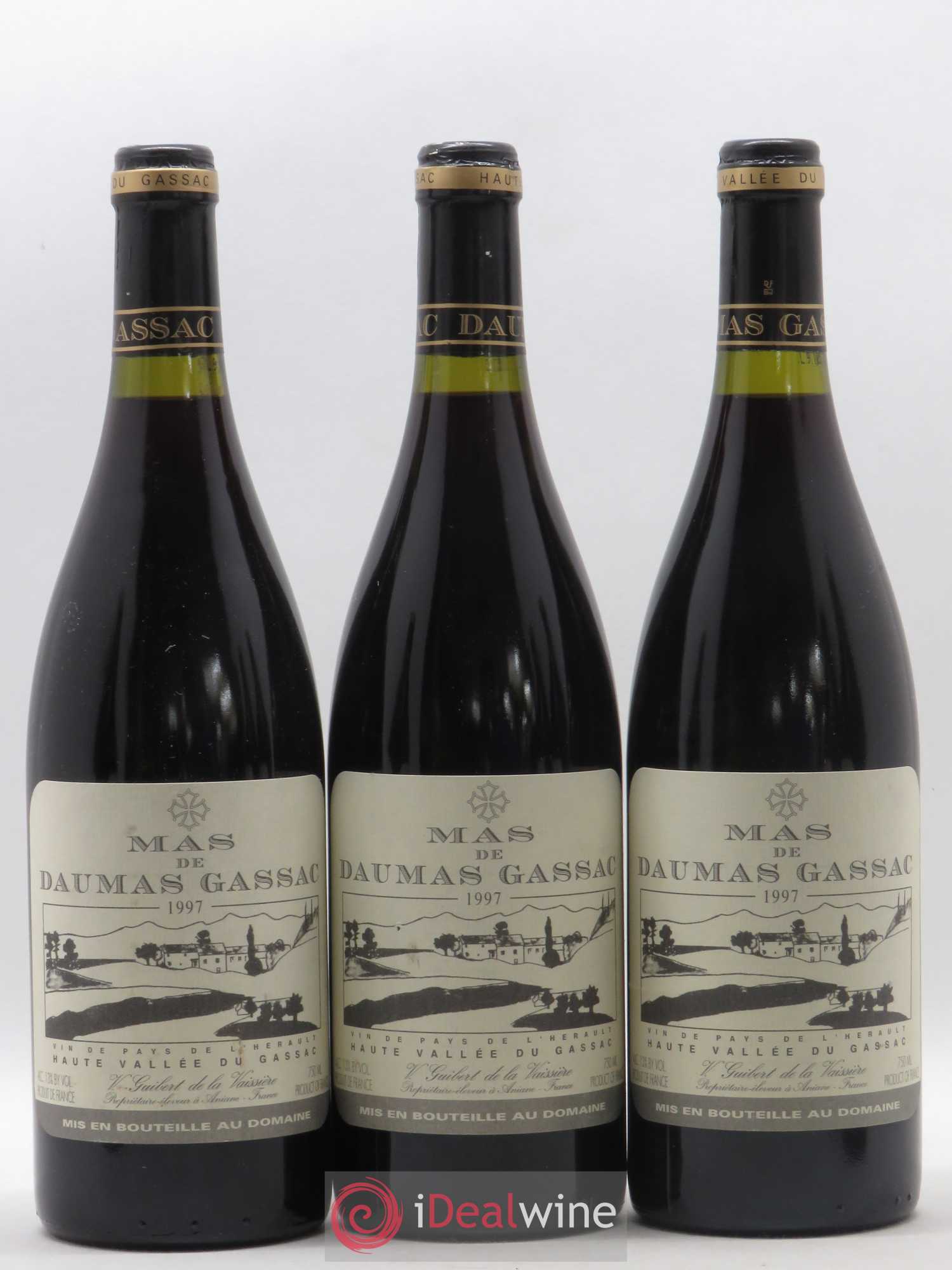 Saint-Guilhem-le-Désert - Cité d'Aniane Mas Daumas Gassac Famille Guibert de La Vaissière 1997 - Lot de 6 bouteilles - 2