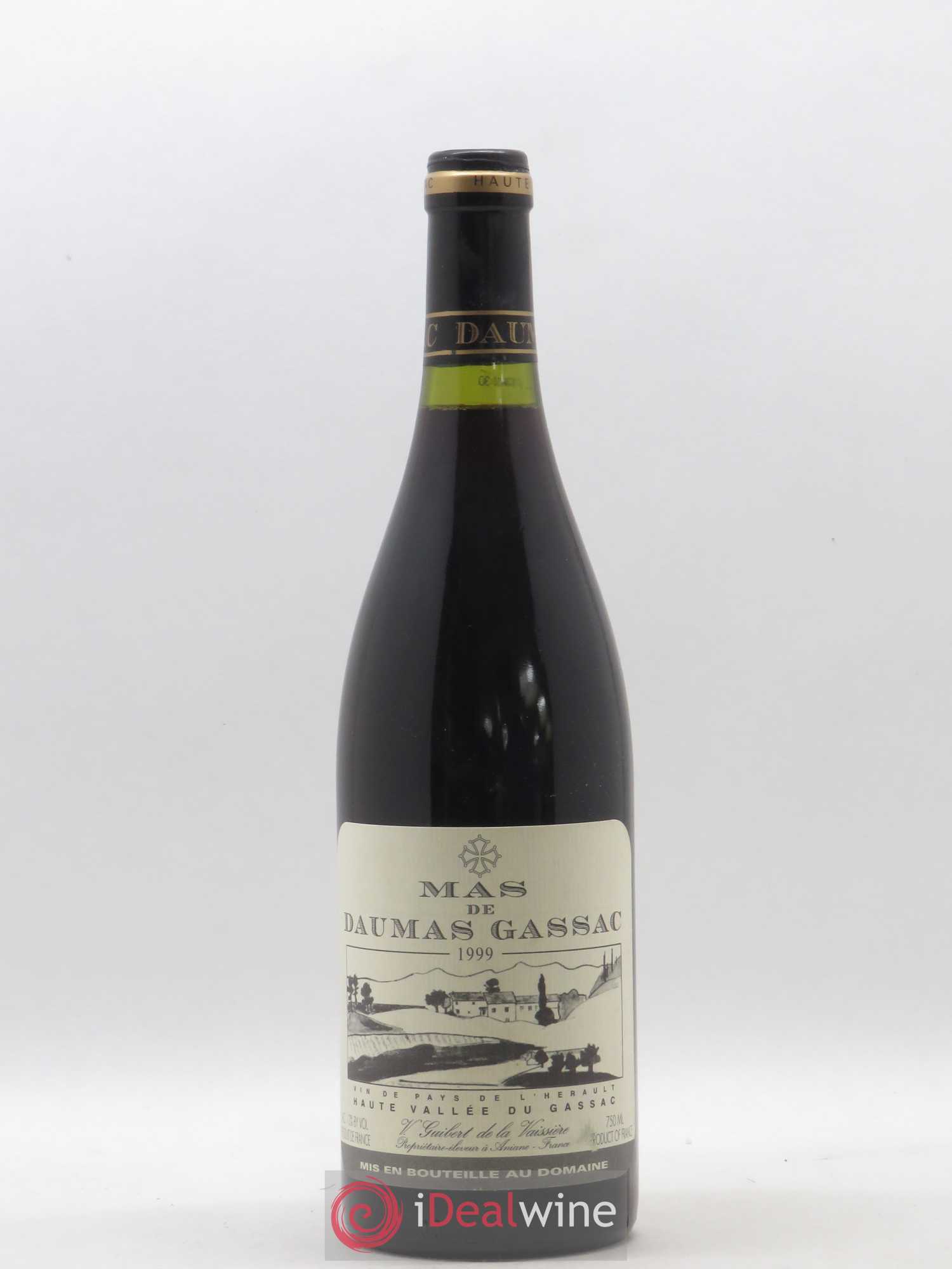 Saint-Guilhem-le-Désert - Cité d'Aniane Mas Daumas Gassac Famille Guibert de La Vaissière 1999 - Lot de 1 bouteille - 0