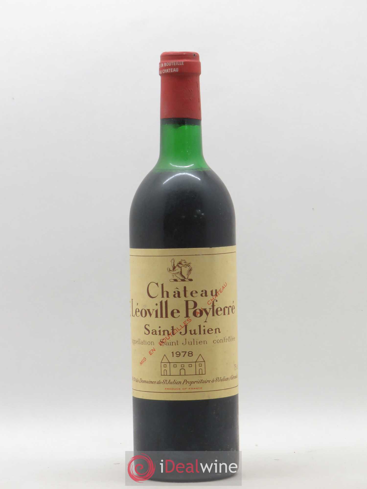 Château Léoville Poyferré 2ème Grand Cru Classé 1978 - Lot de 1 bouteille - 0