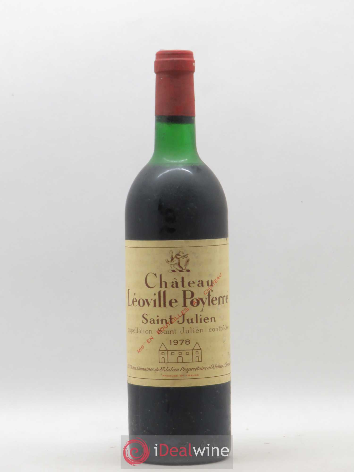 Château Léoville Poyferré 2ème Grand Cru Classé 1978 - Lot de 1 bouteille - 0