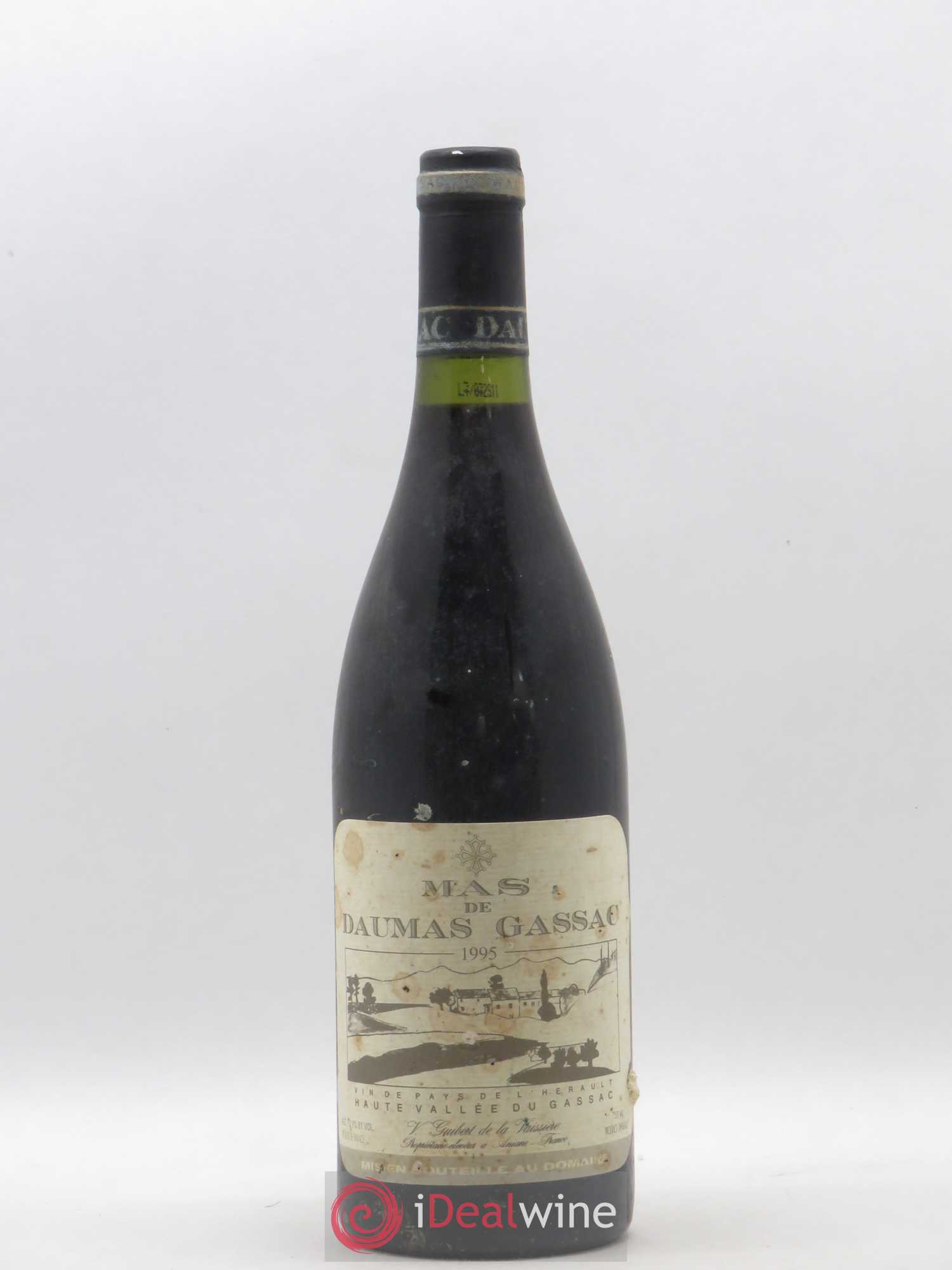 Saint-Guilhem-le-Désert - Cité d'Aniane Mas Daumas Gassac Famille Guibert de La Vaissière 1995 - Lot de 1 bouteille - 0
