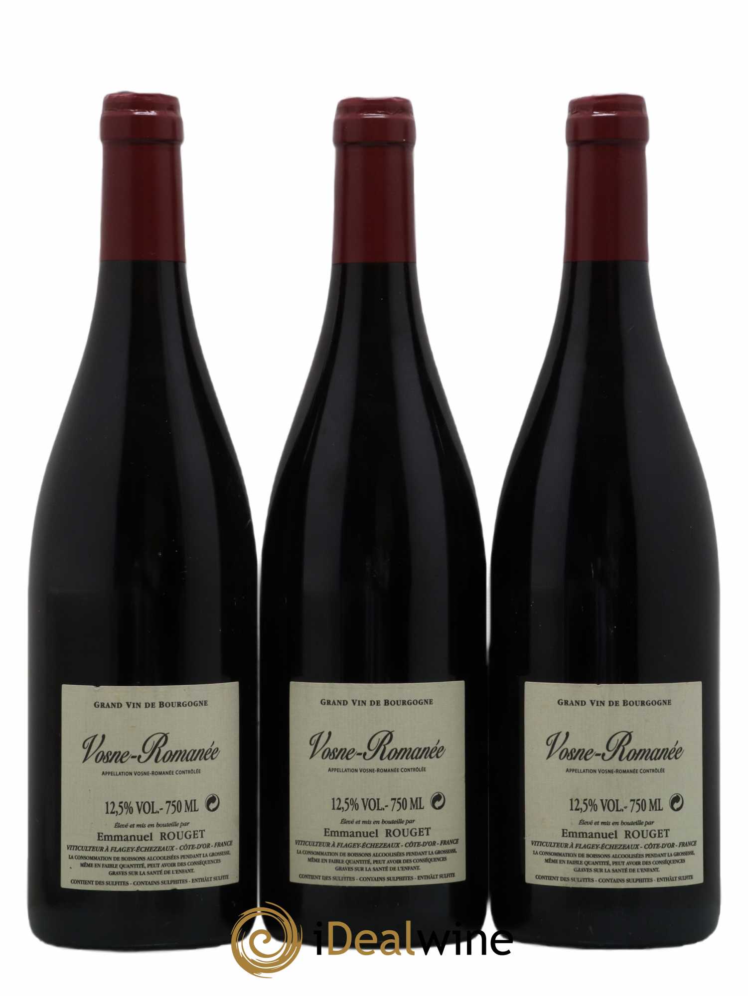 Vosne-Romanée Emmanuel Rouget 2011 - Lot of 3 bottles - 1
