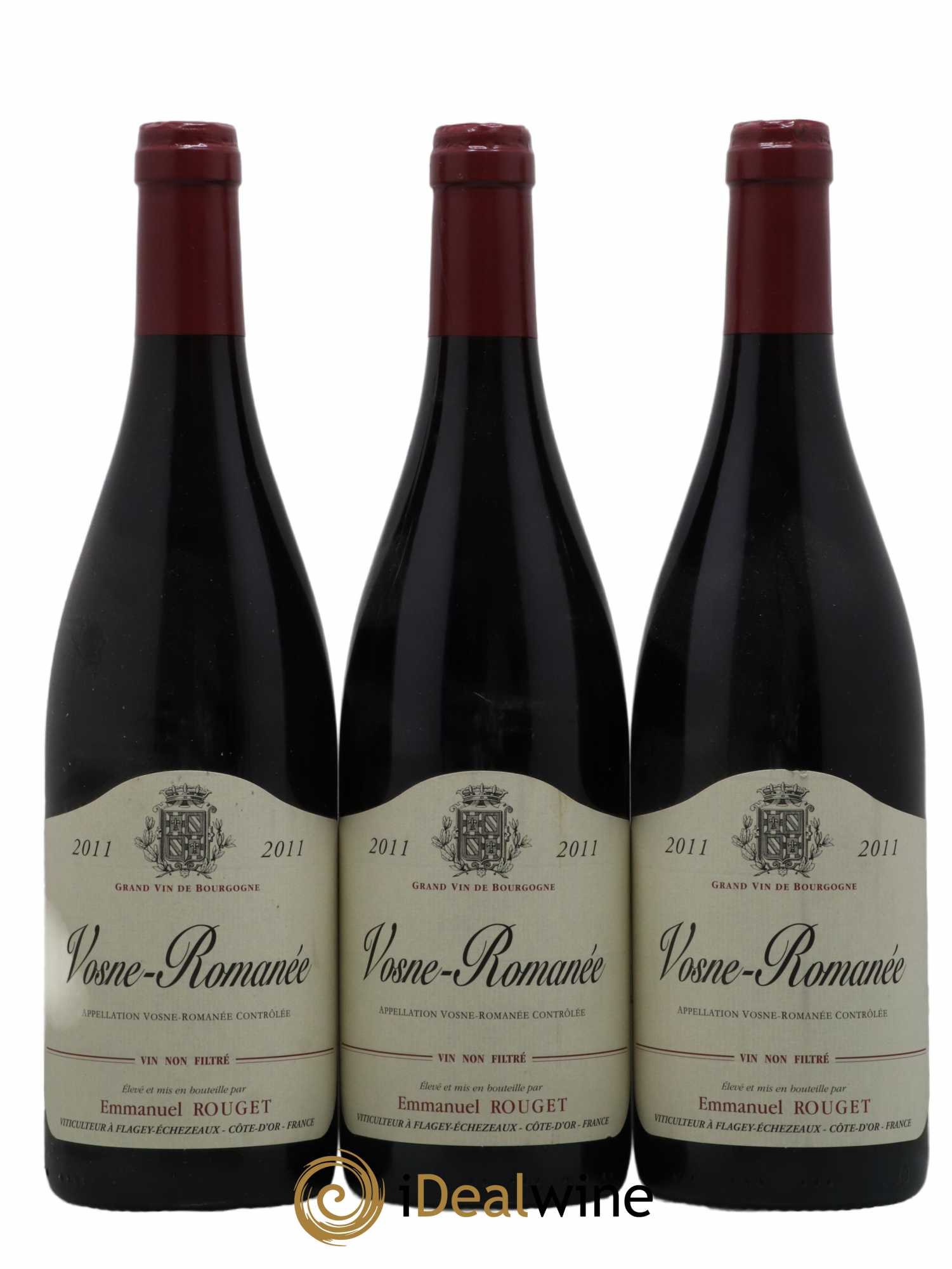 Vosne-Romanée Emmanuel Rouget 2011 - Lot of 3 bottles - 0