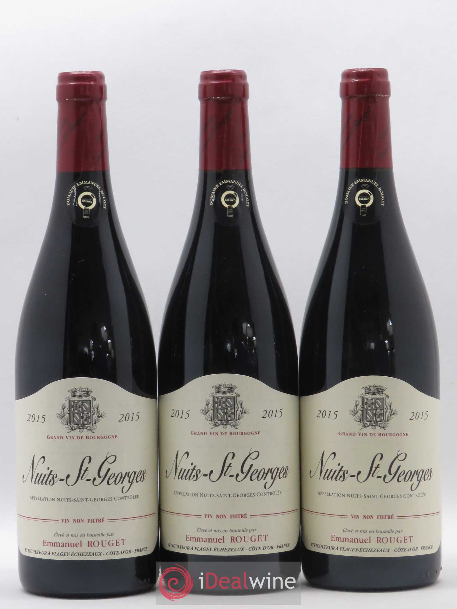 Nuits-Saint-Georges Emmanuel Rouget 2015 - Lot de 3 bouteilles - 0