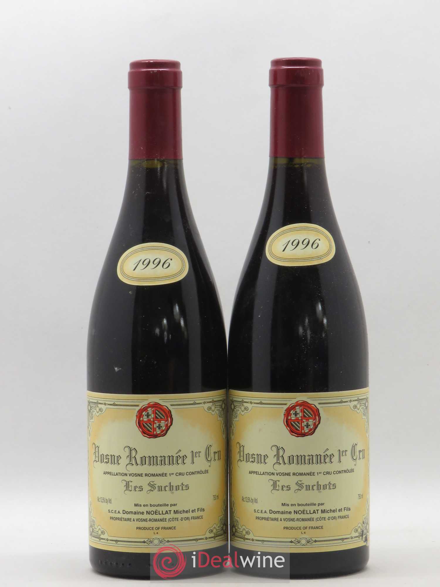 Vosne-Romanée 1er Cru Les Suchots Michel Noëllat et Fils (Domaine) 1996 - Lot de 2 bouteilles - 0