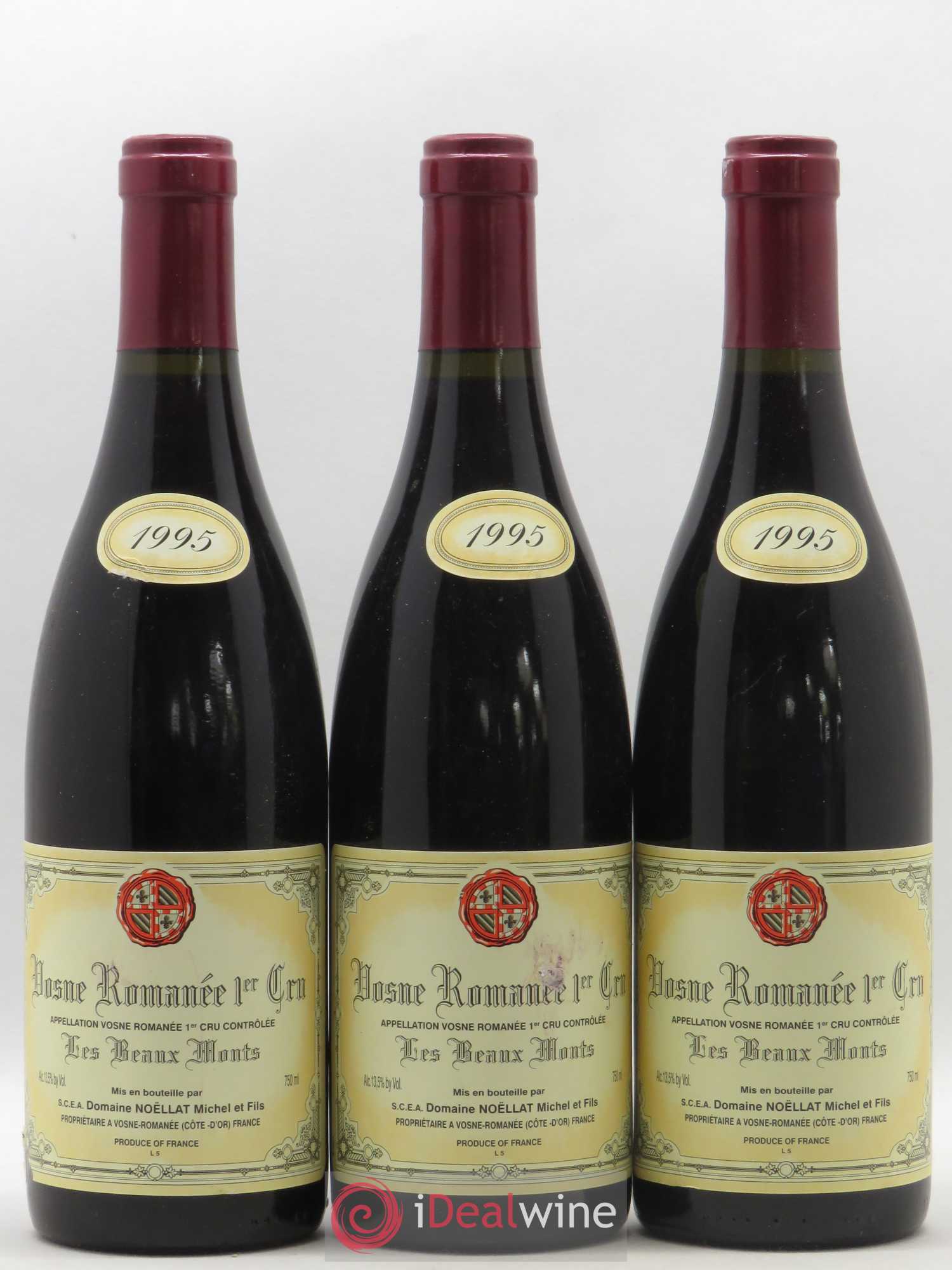 Vosne-Romanée 1er Cru Les Beaux Monts Michel Noëllat et Fils (Domaine) 1995 - Lot de 3 bouteilles - 0