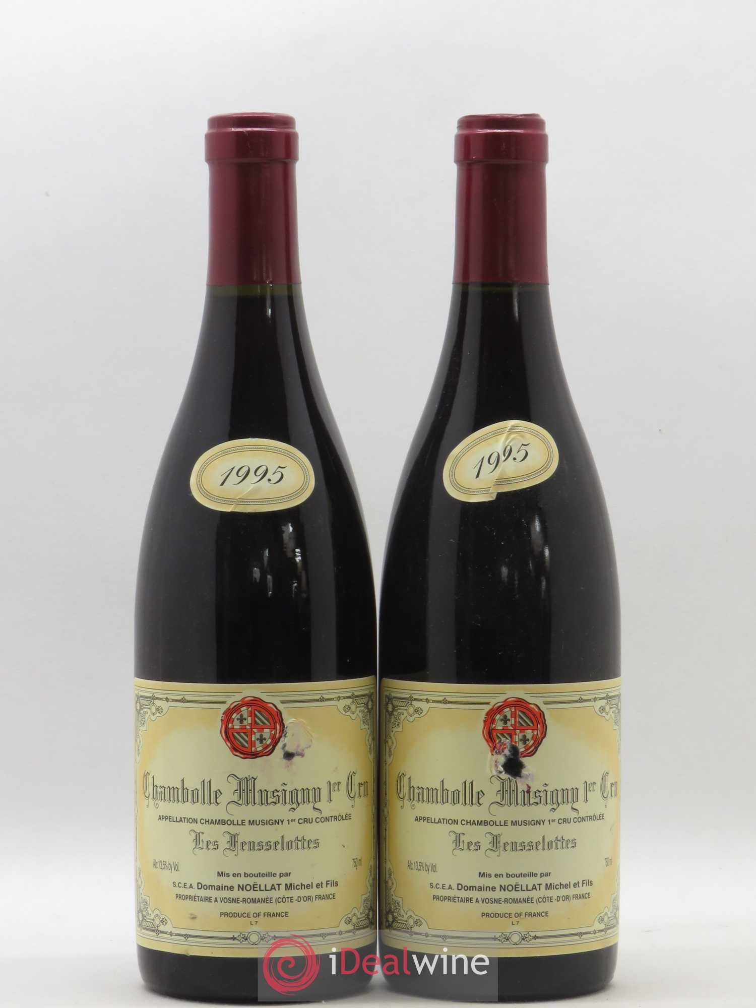 Chambolle-Musigny 1er Cru Les Feusselottes Michel Noëllat 1995 - Posten von 2 Flaschen - 0