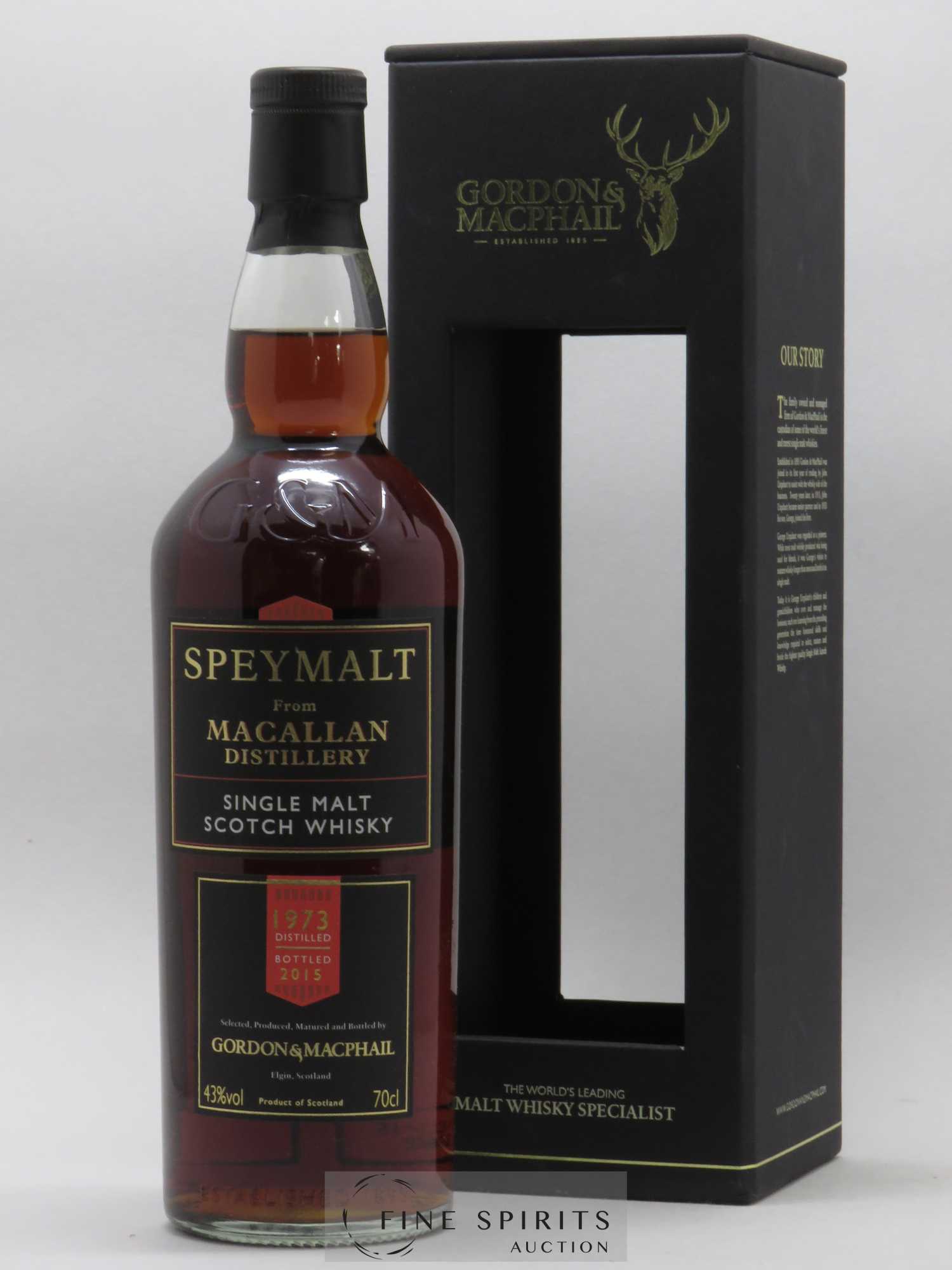 Speymalt From Macallan 1973 Gordon & MacPhail bottled 2015 Speymalt - Lot of 1 bottle - 0