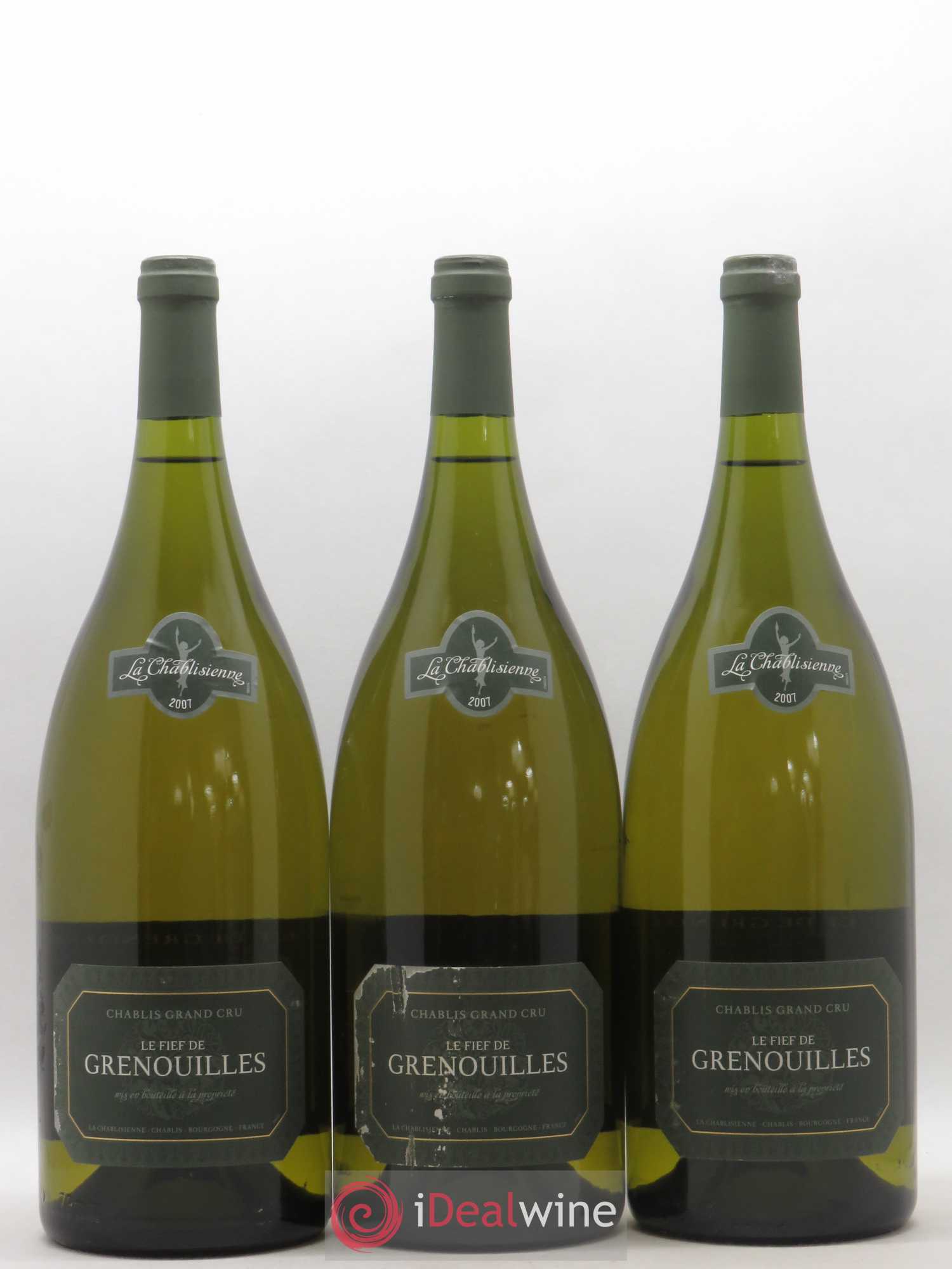 Chablis Grand Cru Le Fief de Grenouillles La Chablisienne 2007 - Posten von 3 Magnum - 0
