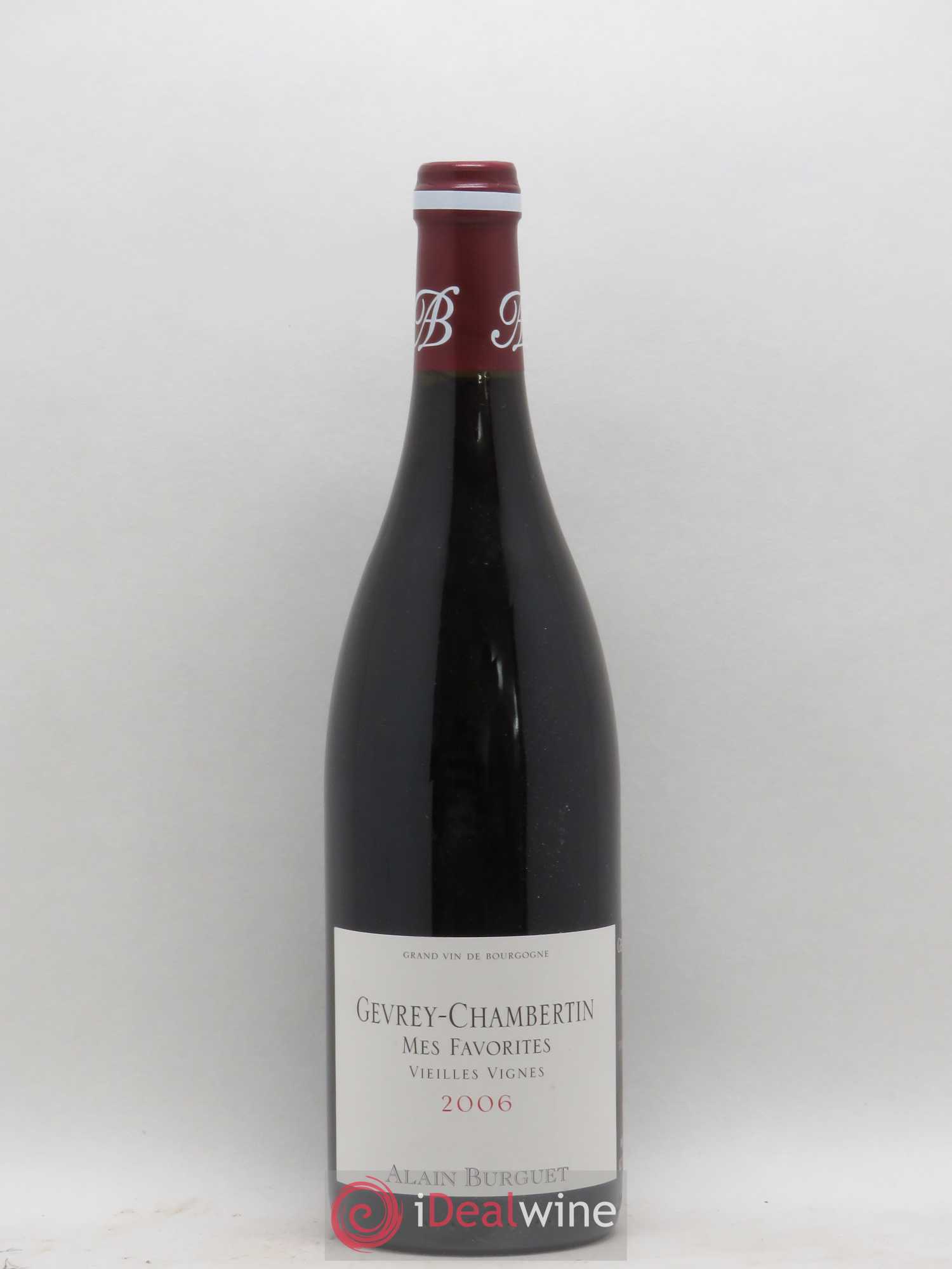 Gevrey-Chambertin Mes Favorites Vieilles vignes Domaine Alain Burguet 2006 - Posten von 1 Flasche - 0