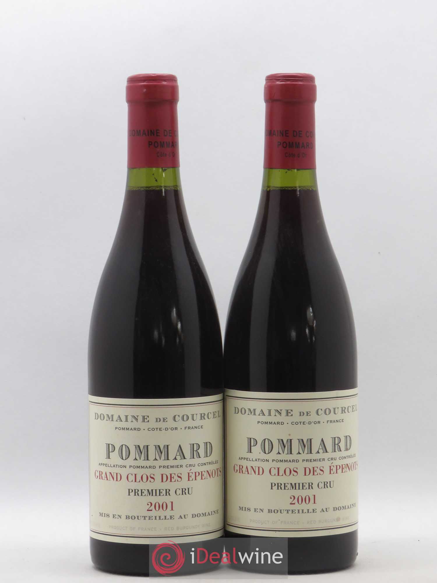 Pommard 1er Cru Grand Clos des Epenots de Courcel (Domaine) 2001 - Lot de 2 bouteilles - 0