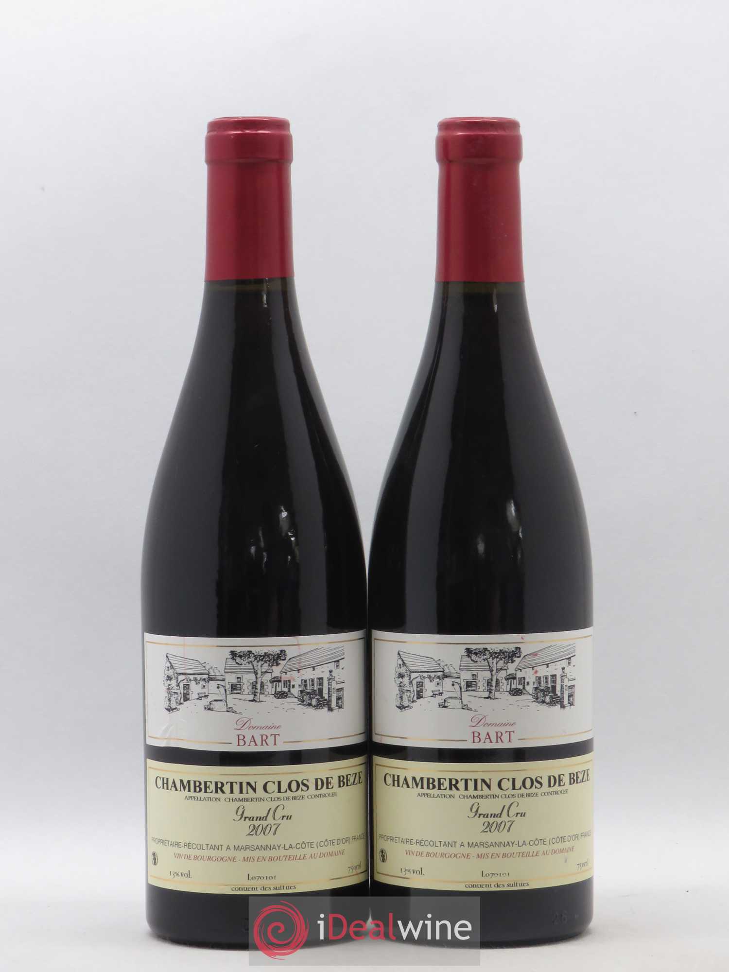 Chambertin Clos de Bèze Grand Cru Domaine Bart 2007 - Posten von 2 Flaschen - 0