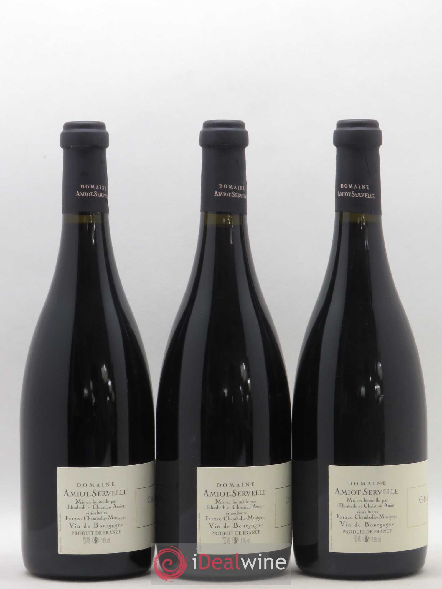 Chambolle-Musigny 1er Cru Les Amoureuses Amiot-Servelle 2007 - Lot de 3 bouteilles - 1