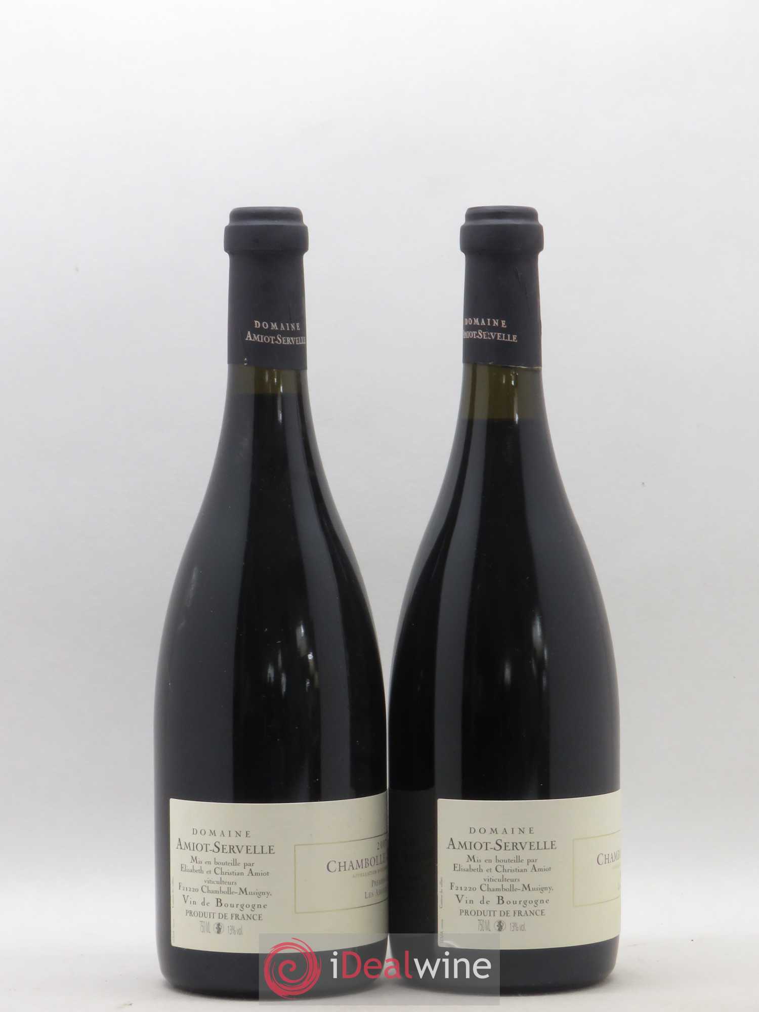 Chambolle-Musigny 1er Cru Les Amoureuses Amiot-Servelle 2007 - Lot de 2 bouteilles - 1