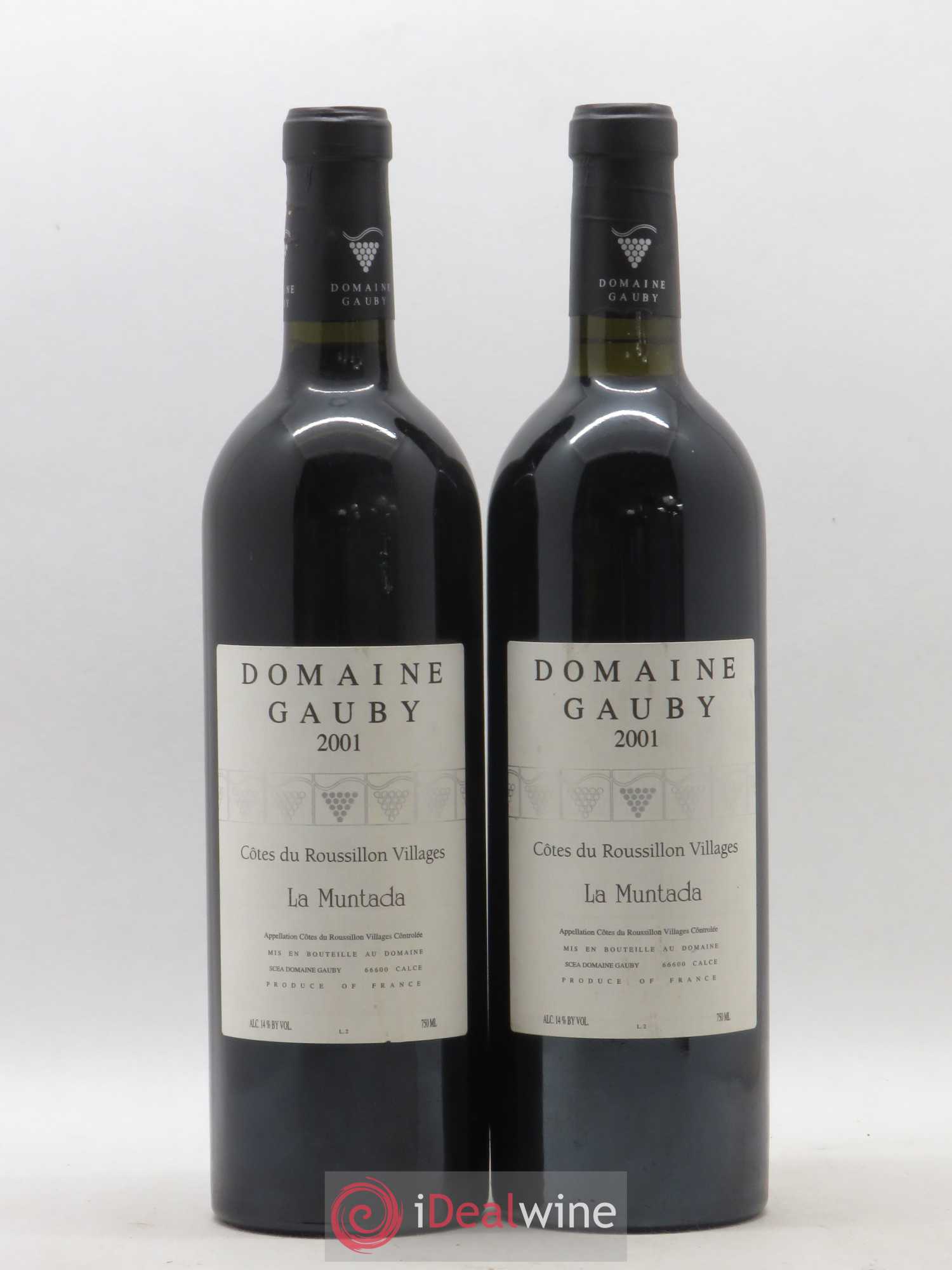 Côtes Catalanes (anciennement Côtes du Roussillon Villages) La Muntada Gauby (Domaine) 2001 - Lot de 2 bouteilles - 0