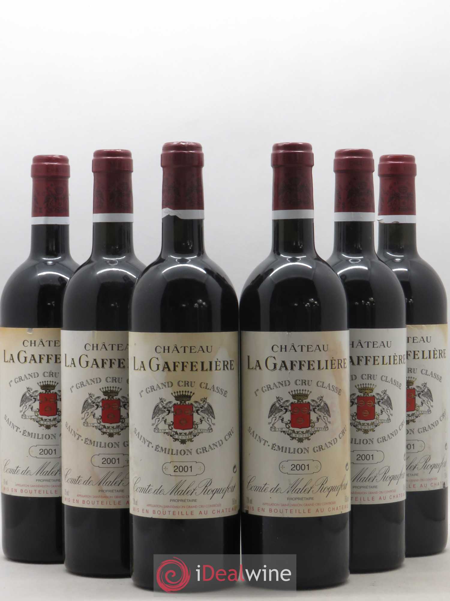 Château la Gaffelière 1er Grand Cru Classé B 2001 - Lot de 6 bouteilles - 0