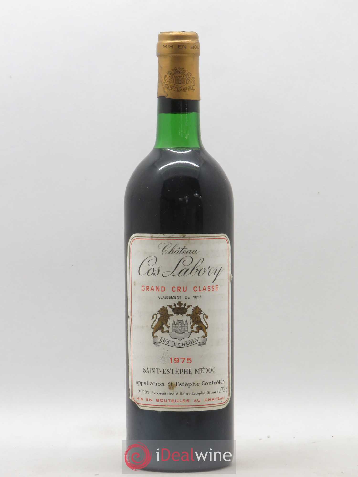 Château Cos Labory 5ème Grand Cru Classé 1975 - Lot de 1 bouteille - 0