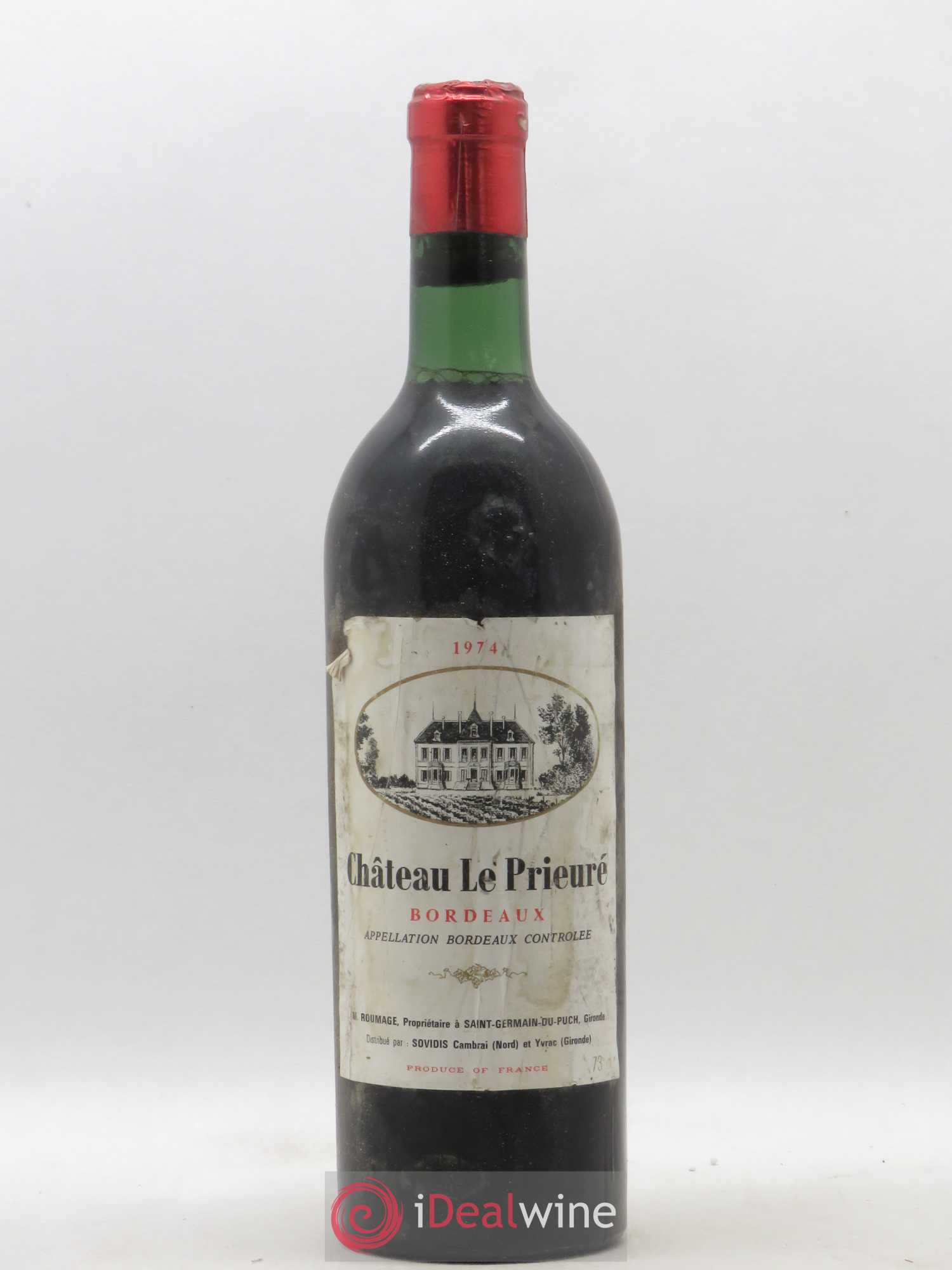 Bordeaux Château Le Prieuré 1974 - Posten von 1 Flasche - 0