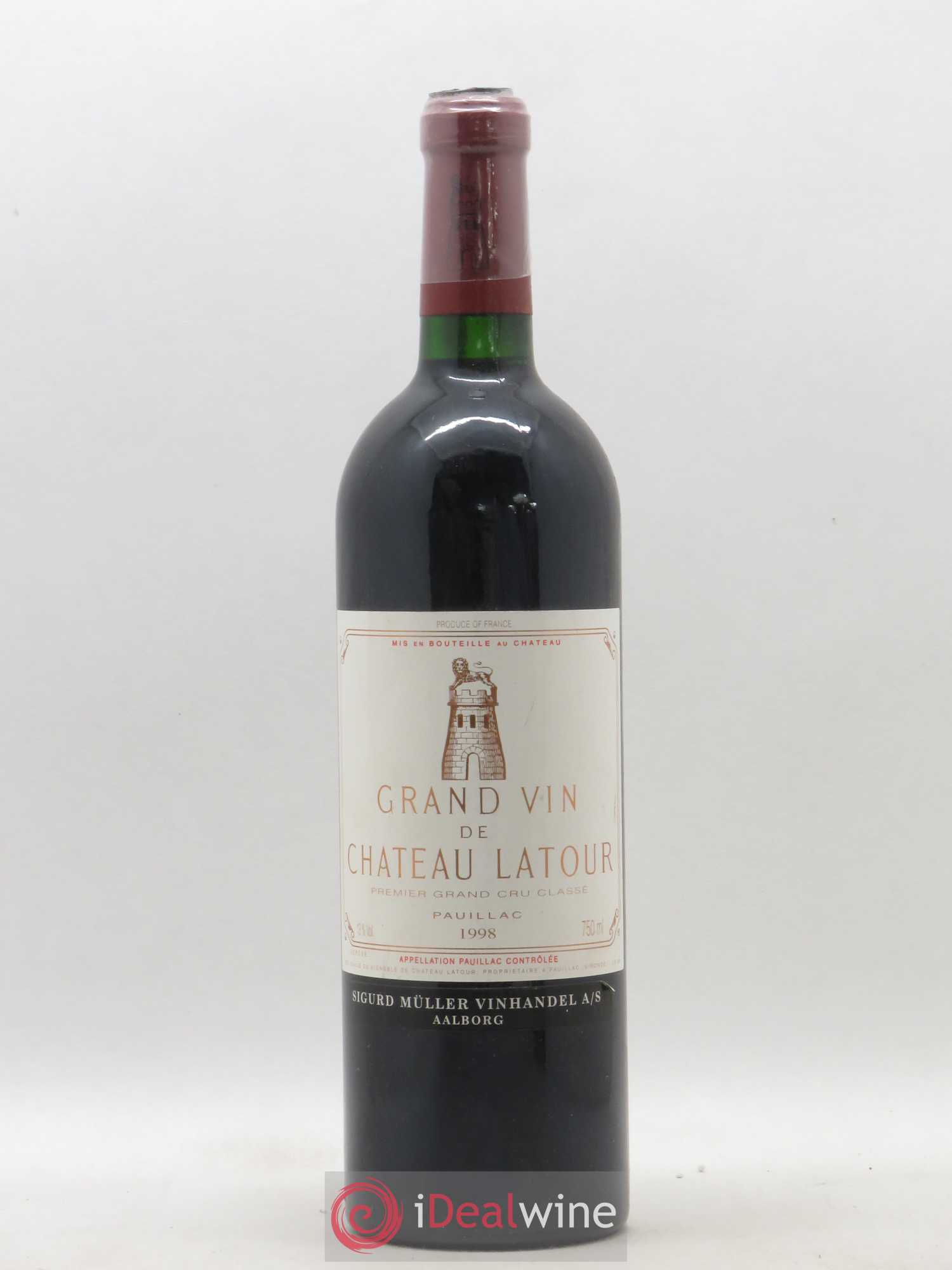 Château Latour 1er Grand Cru Classé 1998 - Lot de 1 bouteille - 0