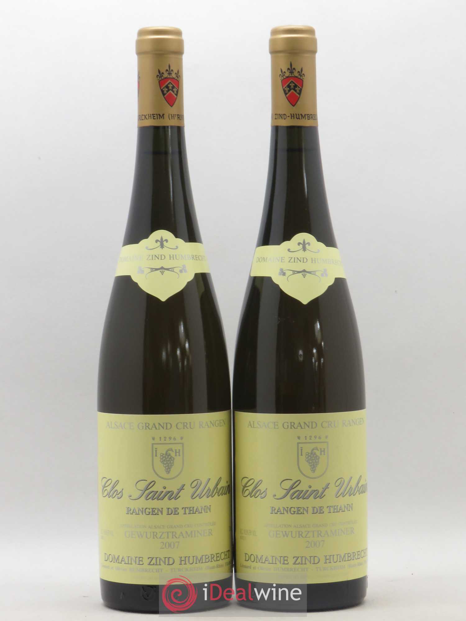 Alsace Gewurztraminer Grand Cru Rangen de Thann Clos Saint Urbain Zind-Humbrecht (Domaine) 2007 - Lot de 2 bouteilles - 0