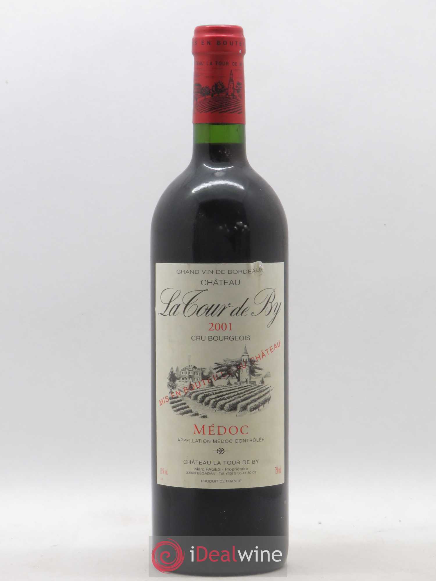 Château La Tour de By Cru Bourgeois 2001 - Lot de 1 bouteille - 0