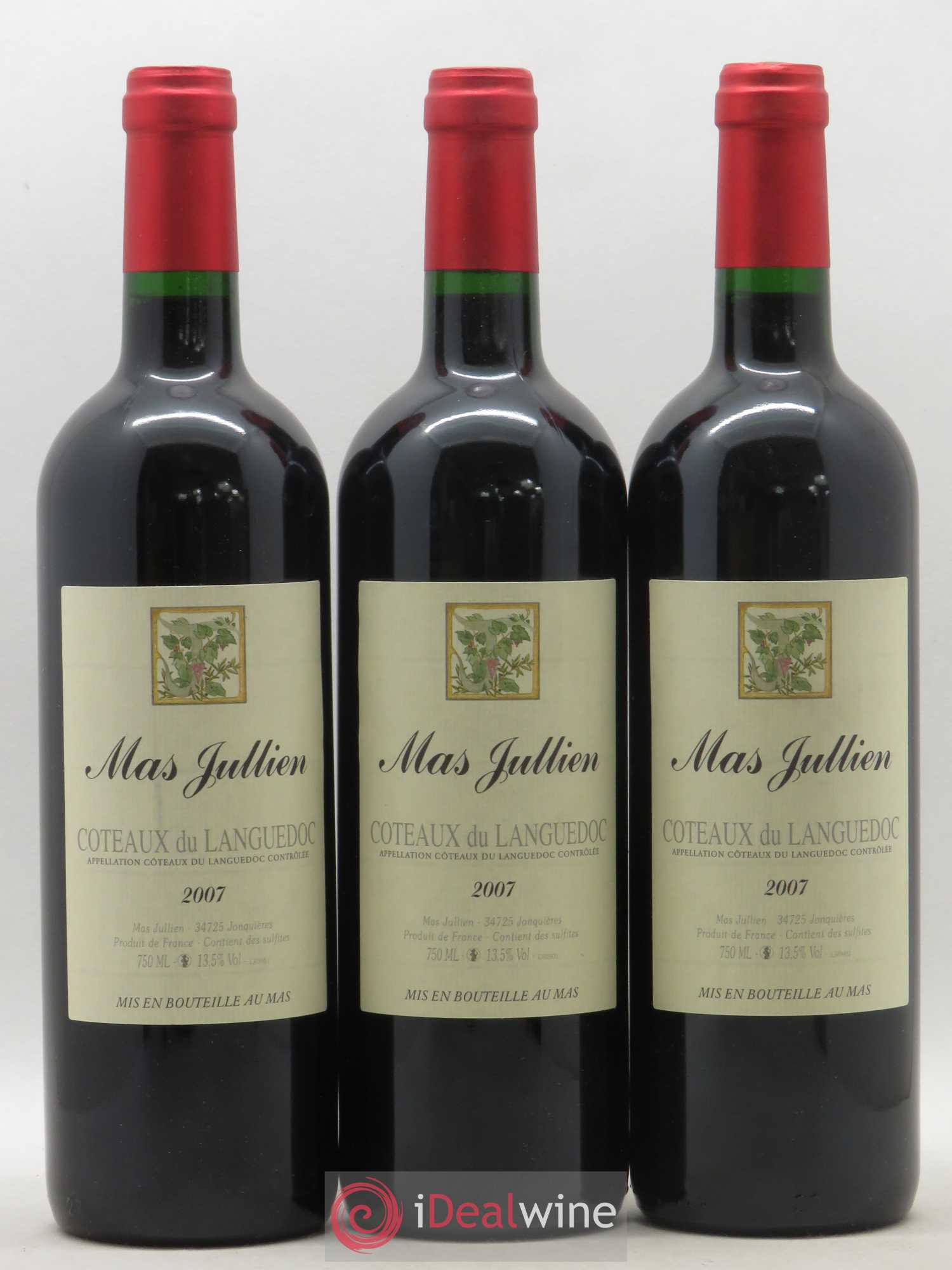 Terrasses du Larzac Mas Jullien Olivier Jullien 2007 - Lot de 3 bouteilles - 0