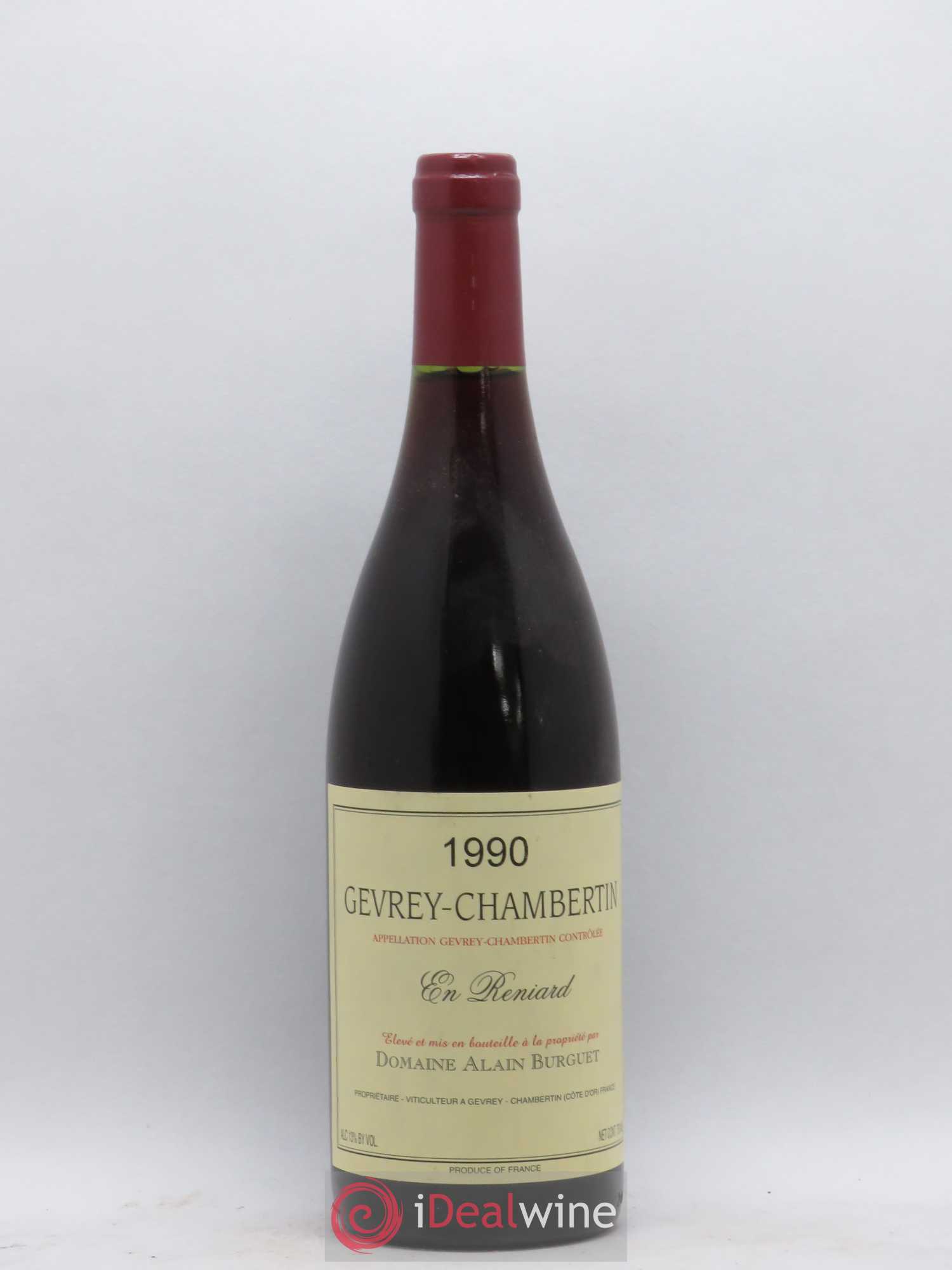 Gevrey-Chambertin En Reniard Domaine Alain Burguet 1990 - Lot de 1 bouteille - 0