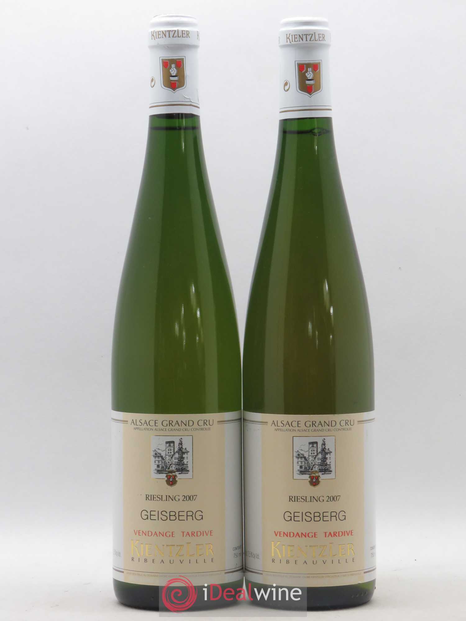 Riesling Vendanges Tardives Grand Cru Geisberg Kientzler 2007 - Posten von 2 Flaschen - 0
