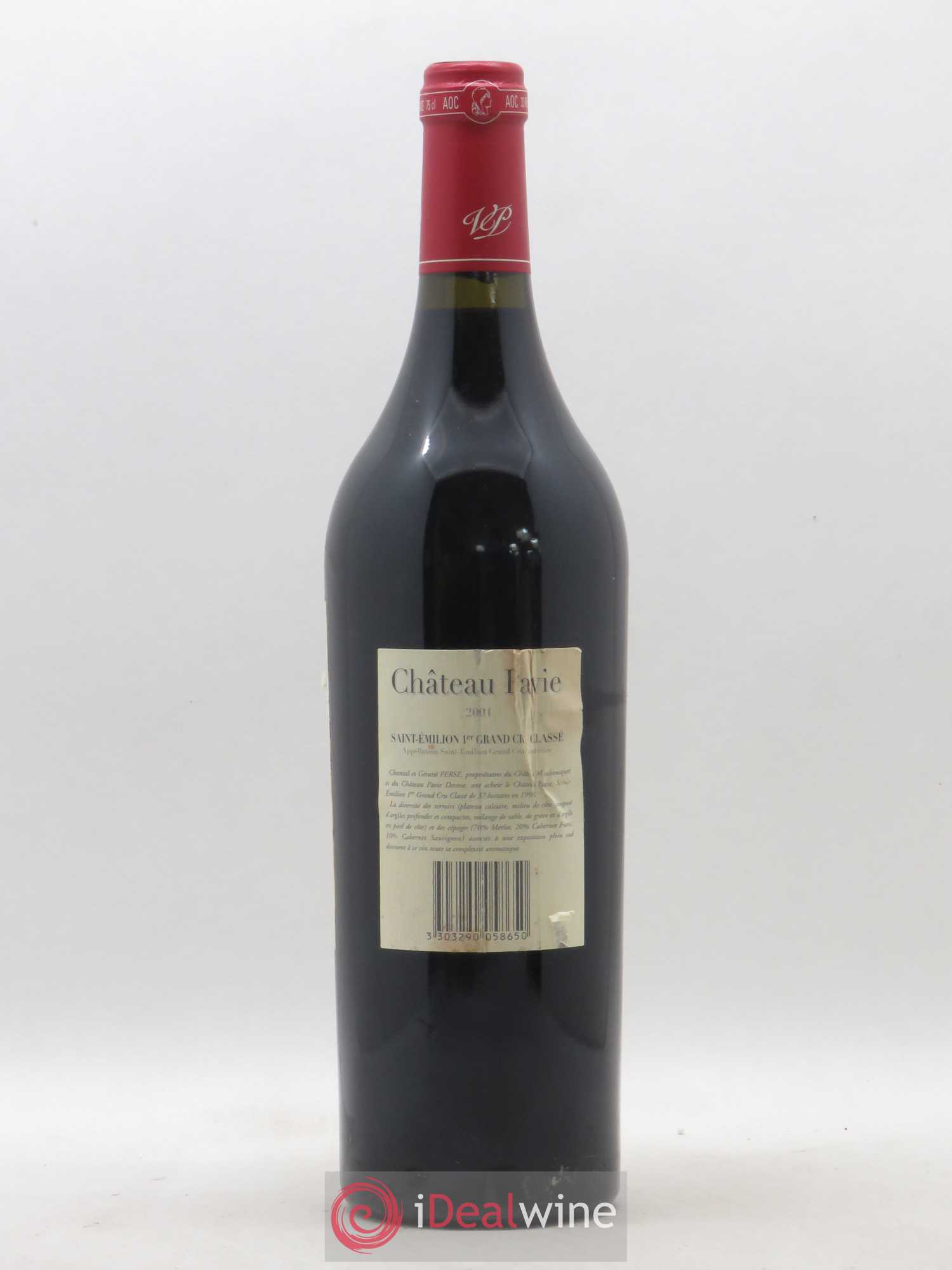 Château Pavie 1er Grand Cru Classé A 2001 - Lot de 1 bouteille - 1