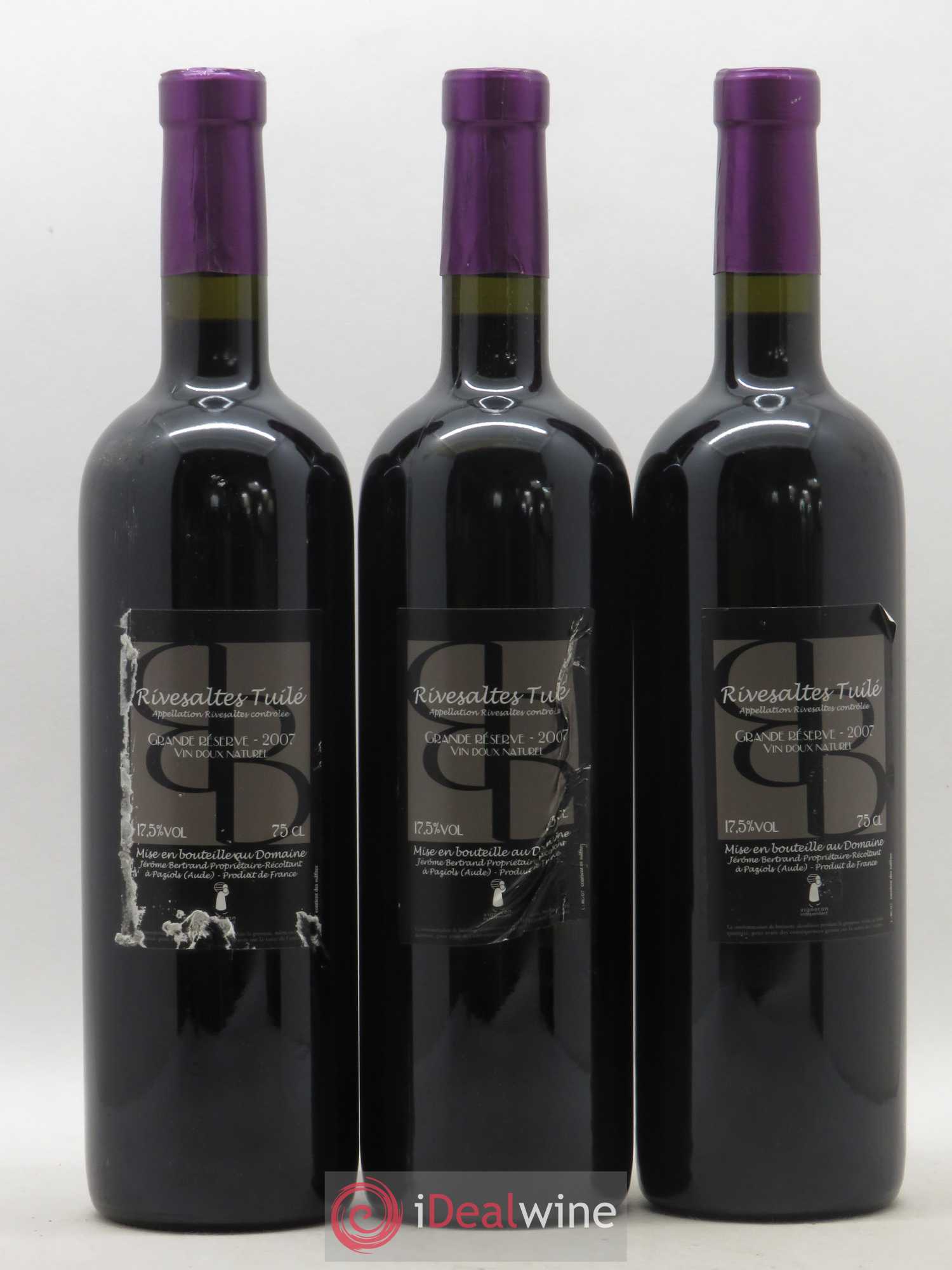 Rivesaltes Tuillé Ma Ga Bertrand Berge 2007 - Posten von 3 Flaschen - 1