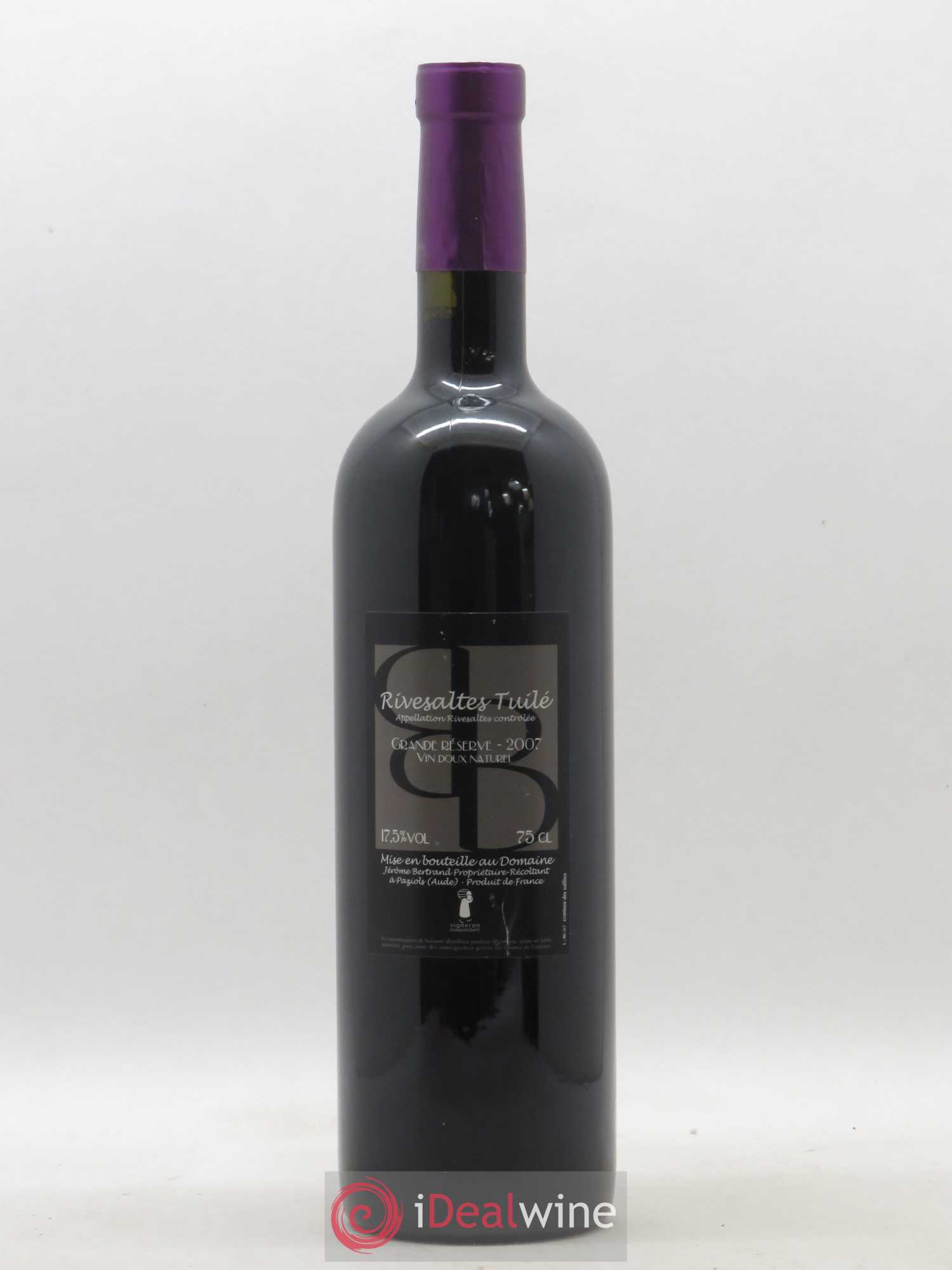 Rivesaltes Tuillé Ma Ga Bertrand Berge 2007 - Posten von 3 Flaschen - 2