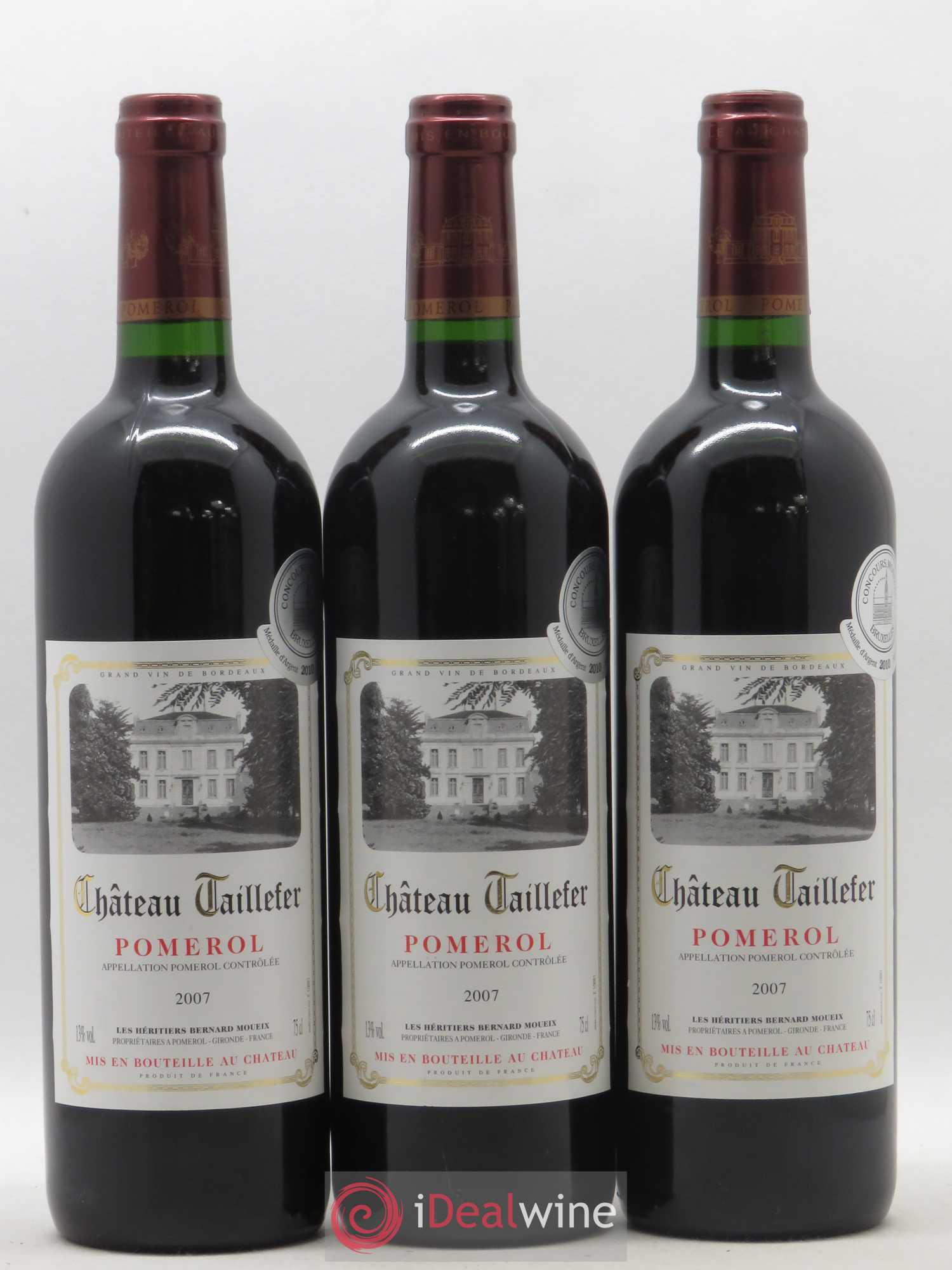 Château Taillefer 2007 - Lot de 3 bouteilles - 0