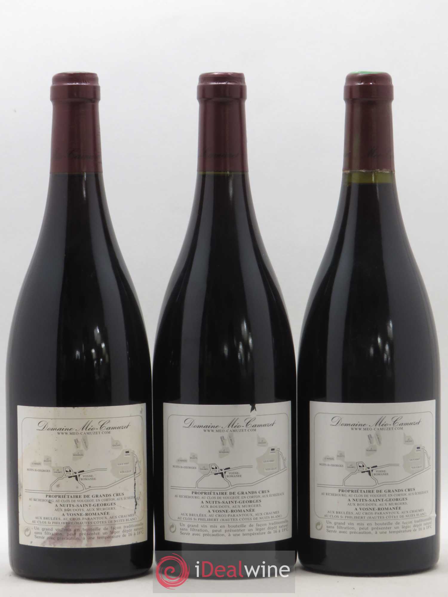 Vosne-Romanée 1er Cru Les Chaumes Méo-Camuzet (Domaine) 2001 - Lot de 3 bouteilles - 1